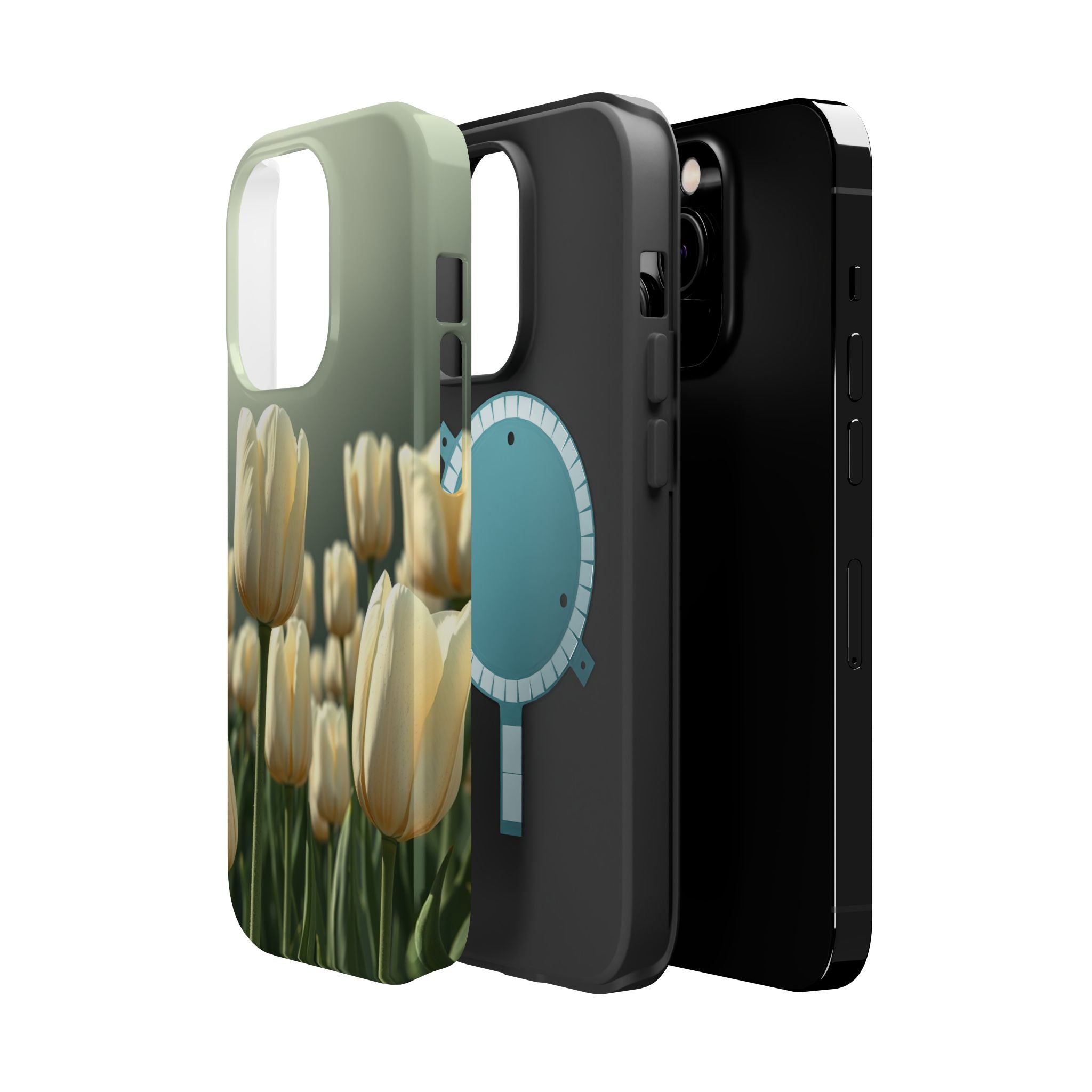 iPhone Tulip Row Serene Design Slim Everyday Designer Case · iPhone Case