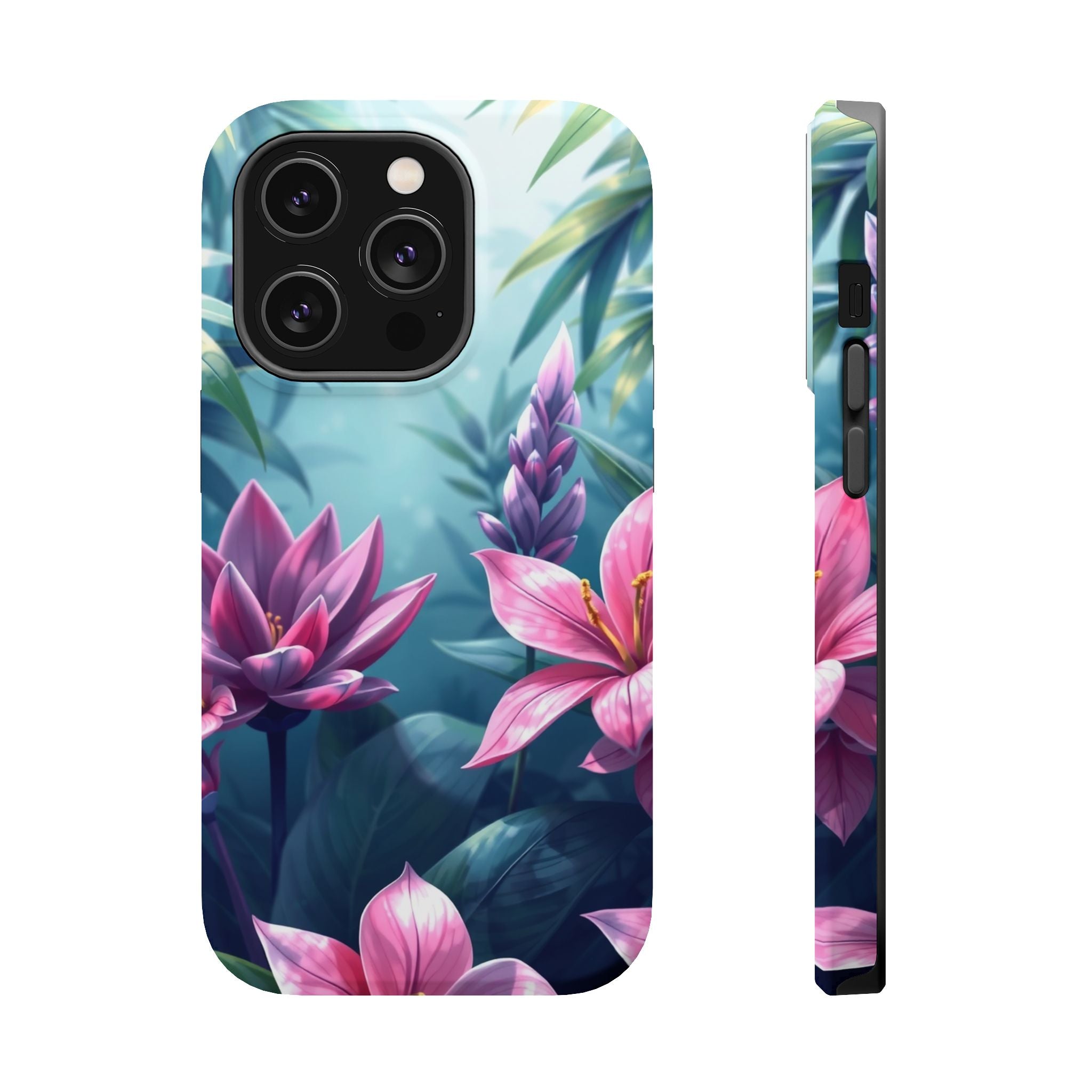 iPhone Indigo And Violet Jungle Floral Slim Everyday Designer Case · iPhone Case