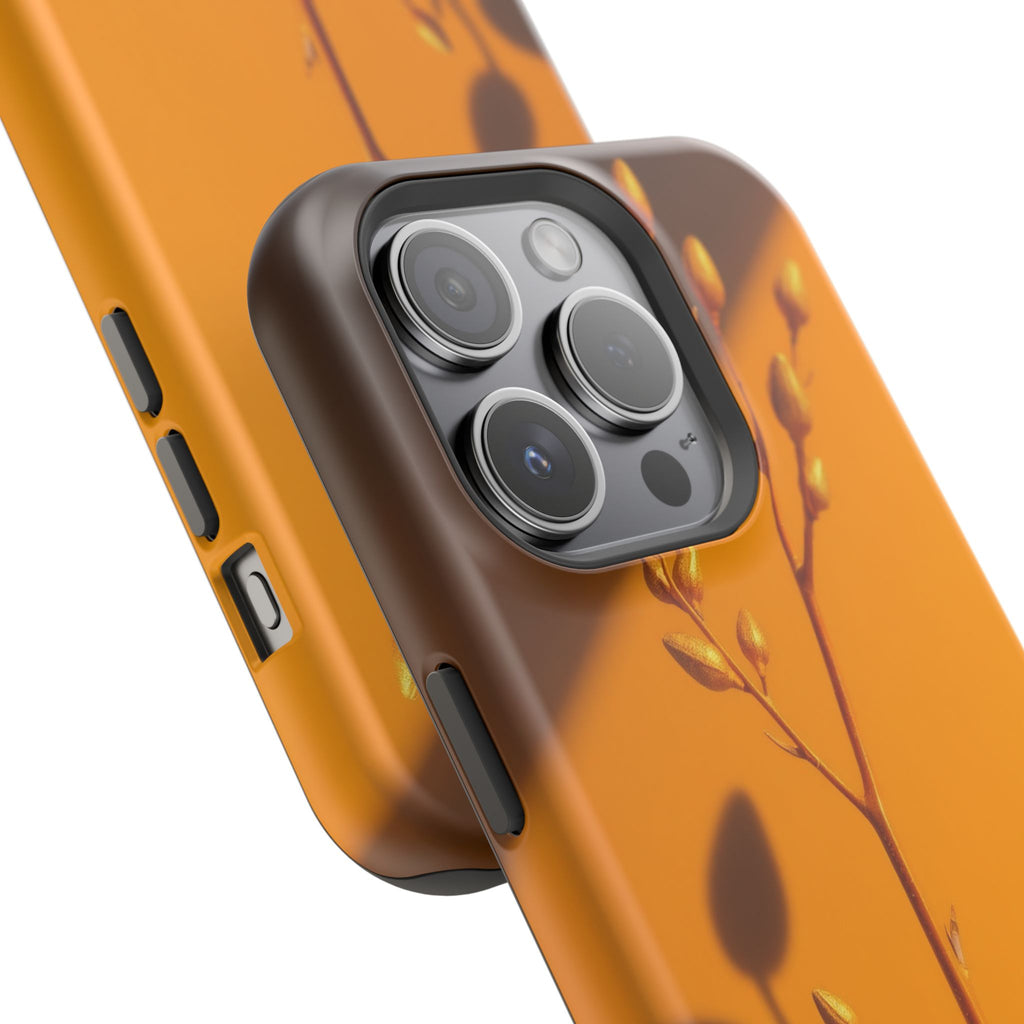 iPhone Mustard And Rust Minimalist Stem Slim Everyday iPhone Designer · iPhone C
