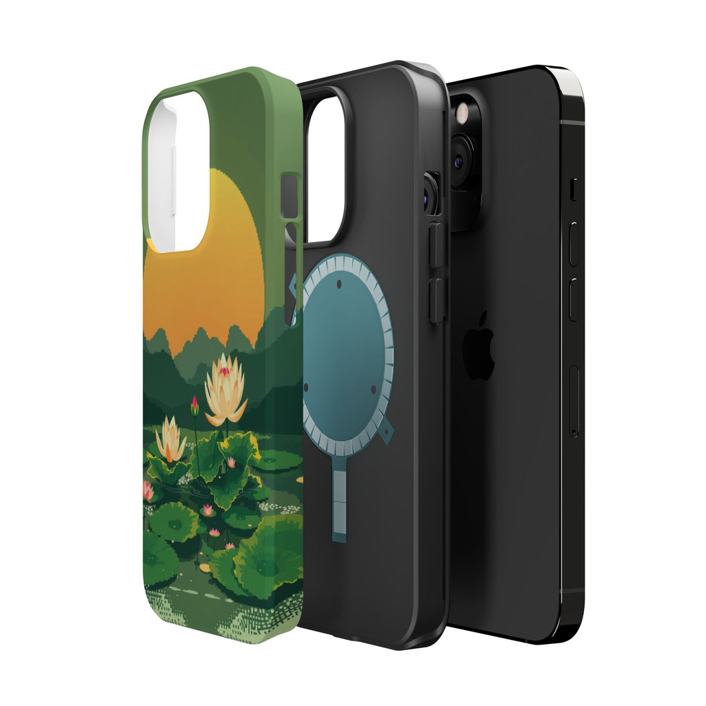 iPhone Lotus Pond Enchanted Art Slim Everyday Designer Case · iPhone Case