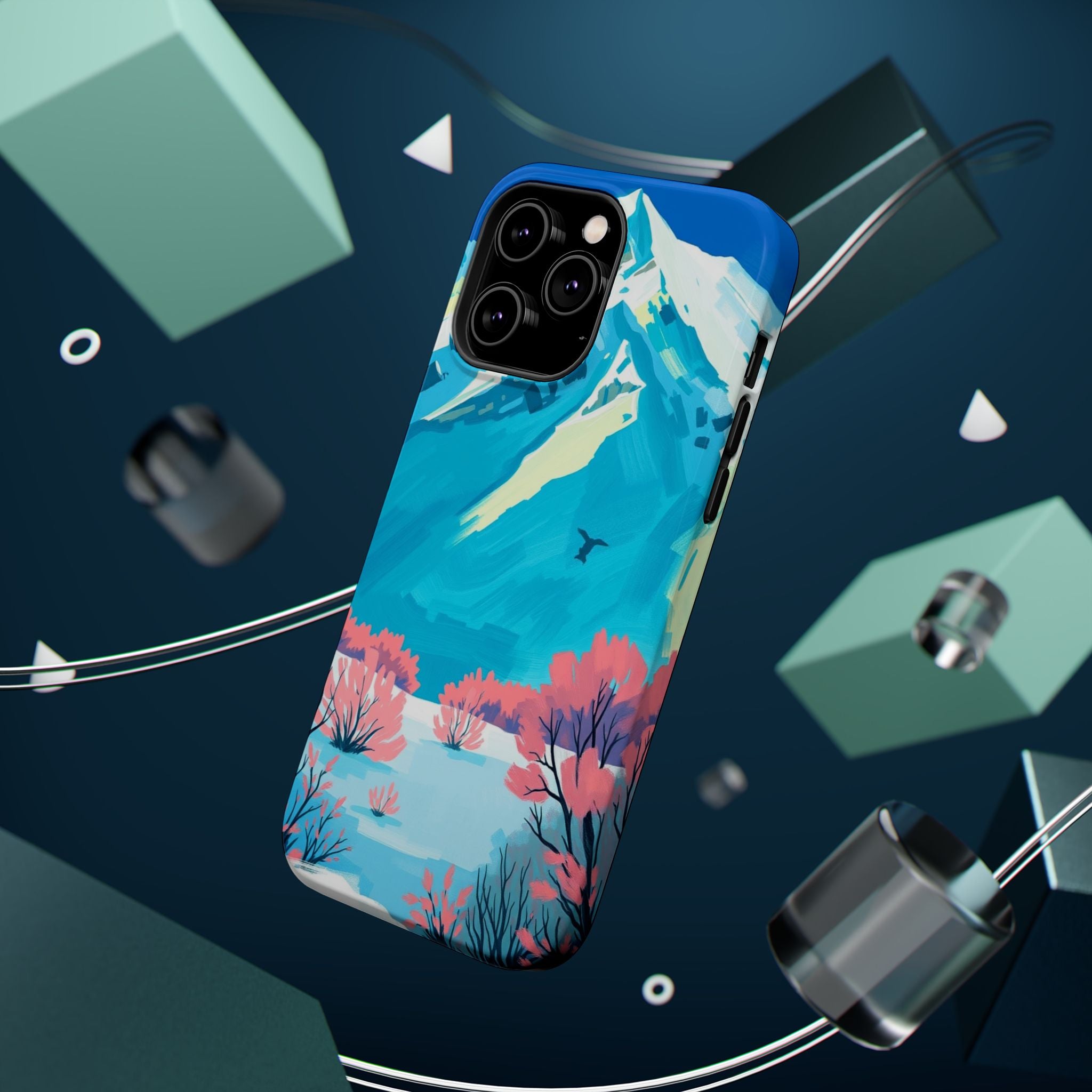 iPhone Snow Field Electric Art Slim Everyday Designer Case · iPhone Case
