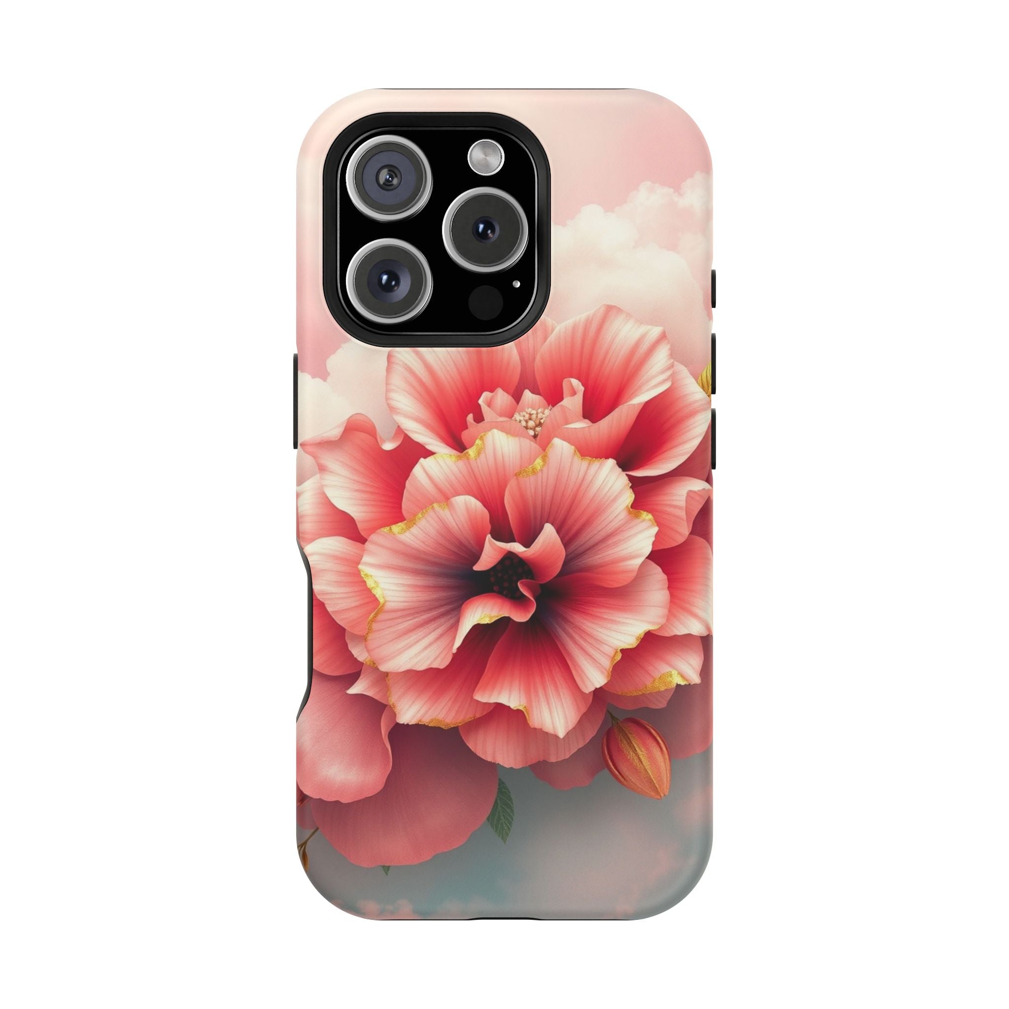 iPhone Pastel Floral Cloud Gold Foil Luxury Slim iPhone Everyday · iPhone Case