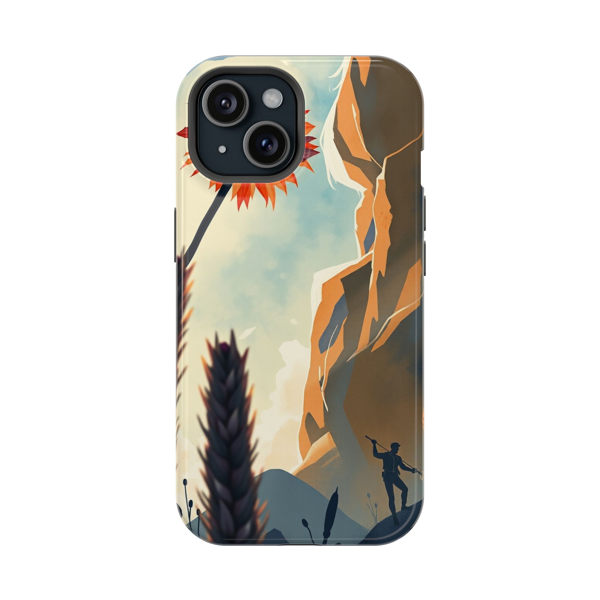iPhone Bud Burst Vibrant Watercolor Artistic Everyday Cas Slim Snap Case · iPhon