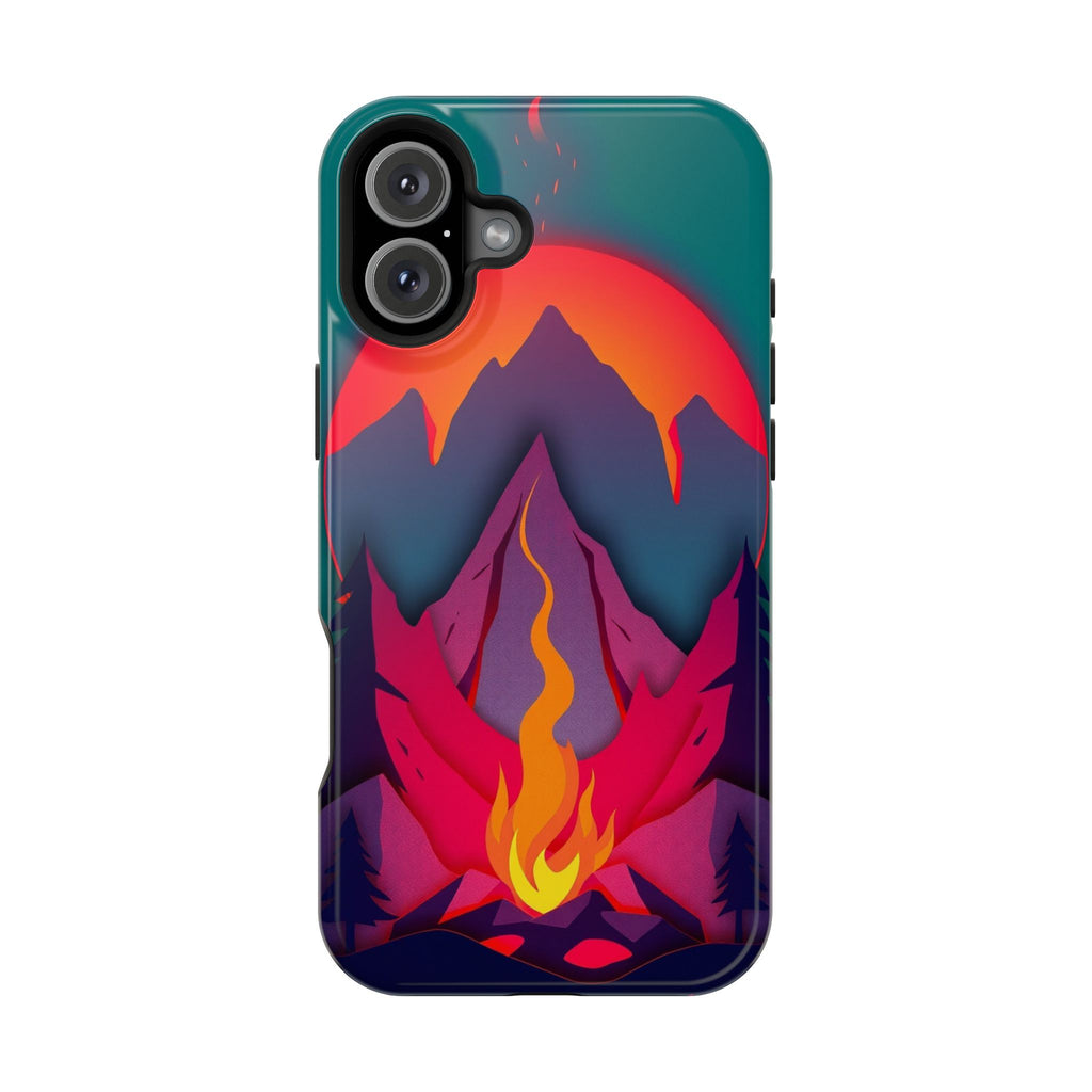 iPhone Cyan And Magenta Wildfire Glow Slim Everyday iPhone 12 Designer · iPhone