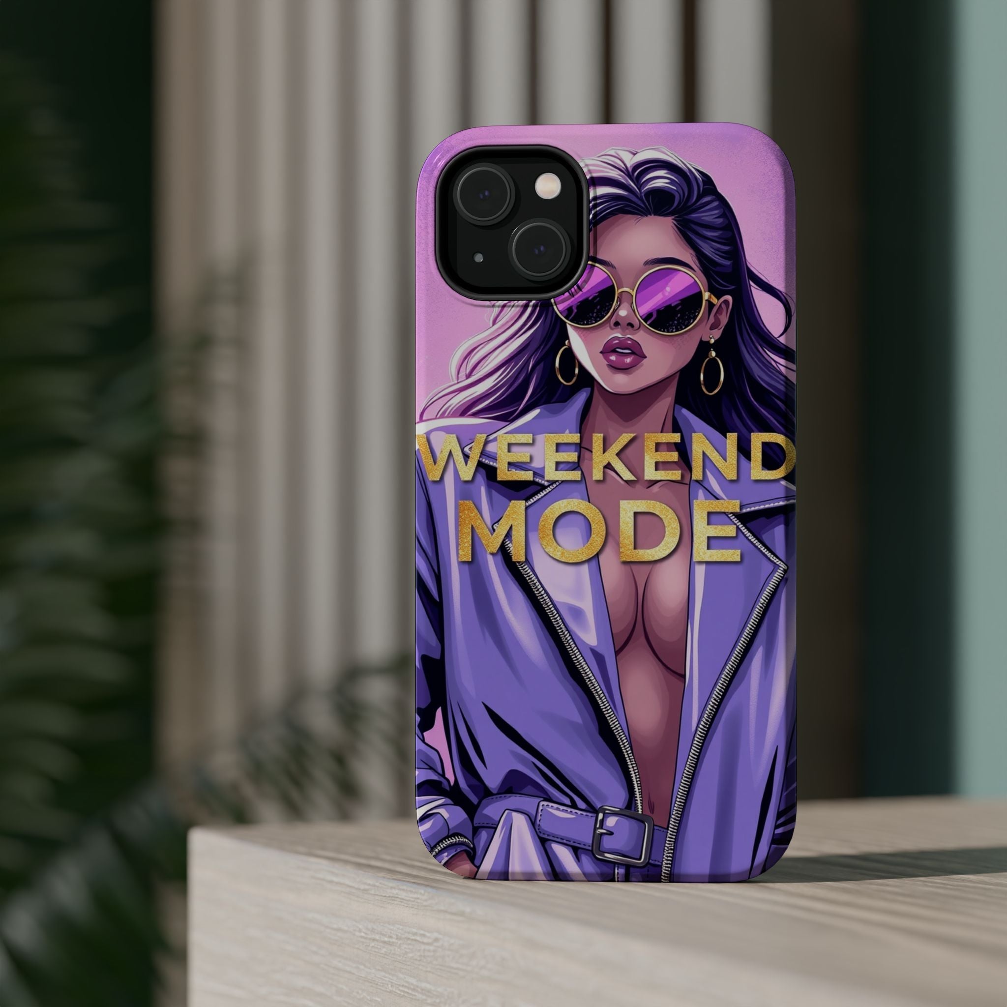 iPhone Lavender And Pearl Weekend Mode On Slim Everyday Designer Case · iPhone C