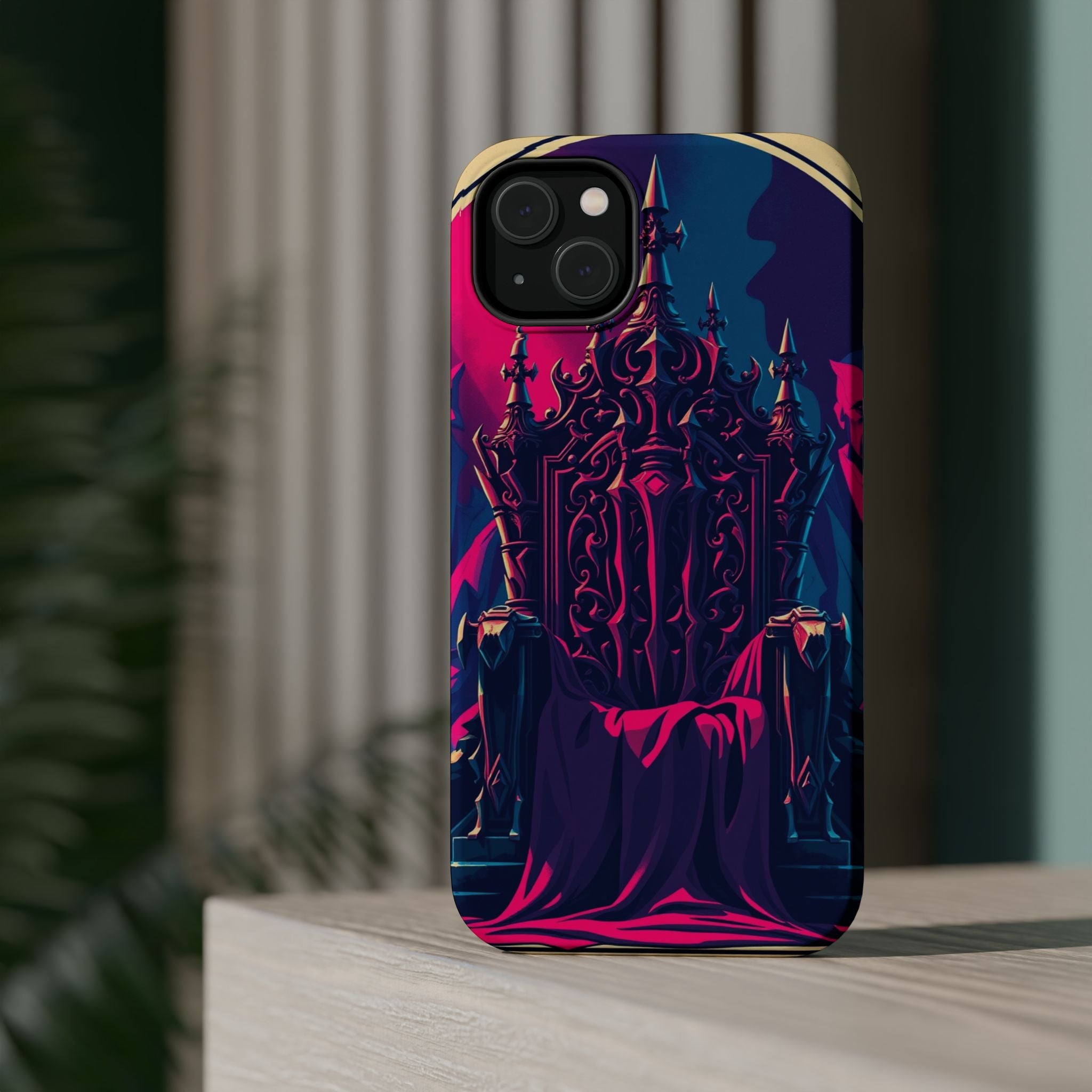 iPhone Lich King Throne Vintage Retro Poster Slim Everyday Designer Case · iPhon