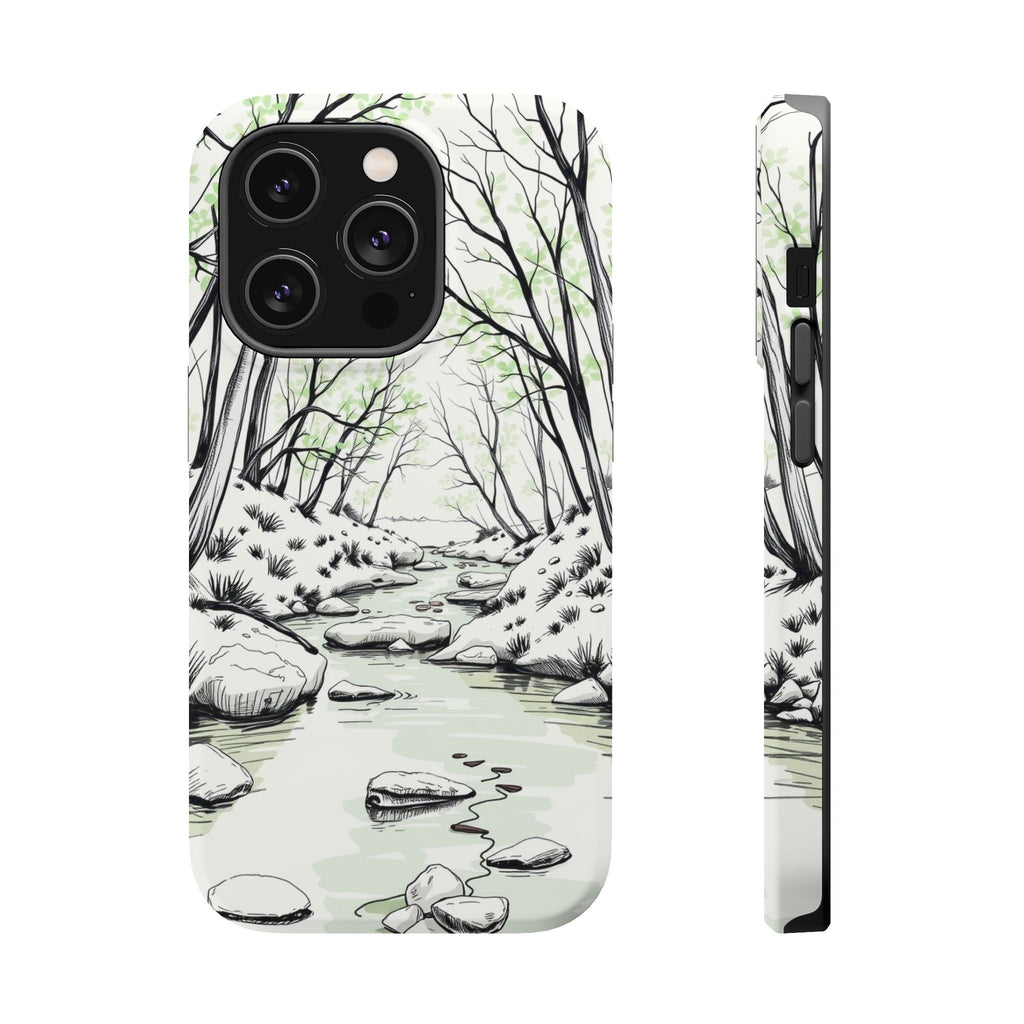 iPhone Sage And Ivory Spring Creek Bold Modern Everyday Snap Case · iPhone Case