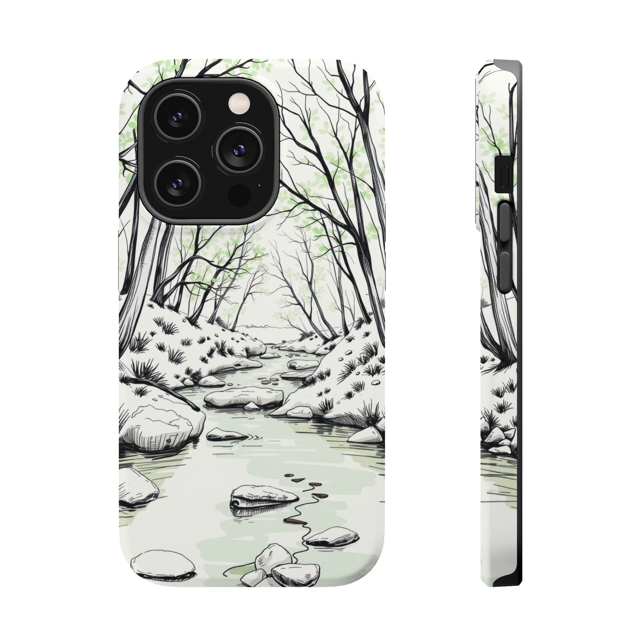 iPhone Sage And Ivory Spring Creek Bold Modern Everyday Snap Case · iPhone Case
