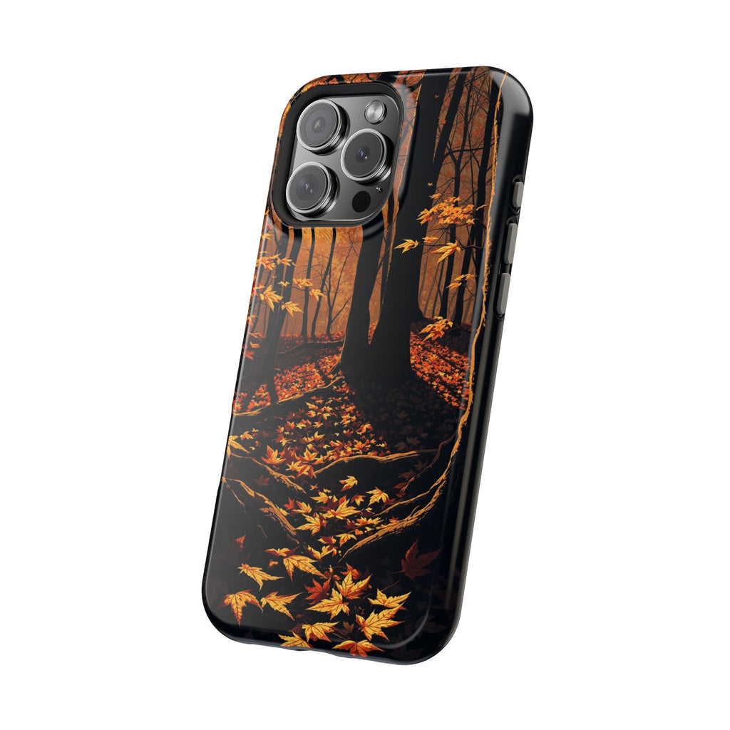iPhone Autumn Forest Floor Gold Foil Luxury Slim iPhone Everyday · iPhone Case
