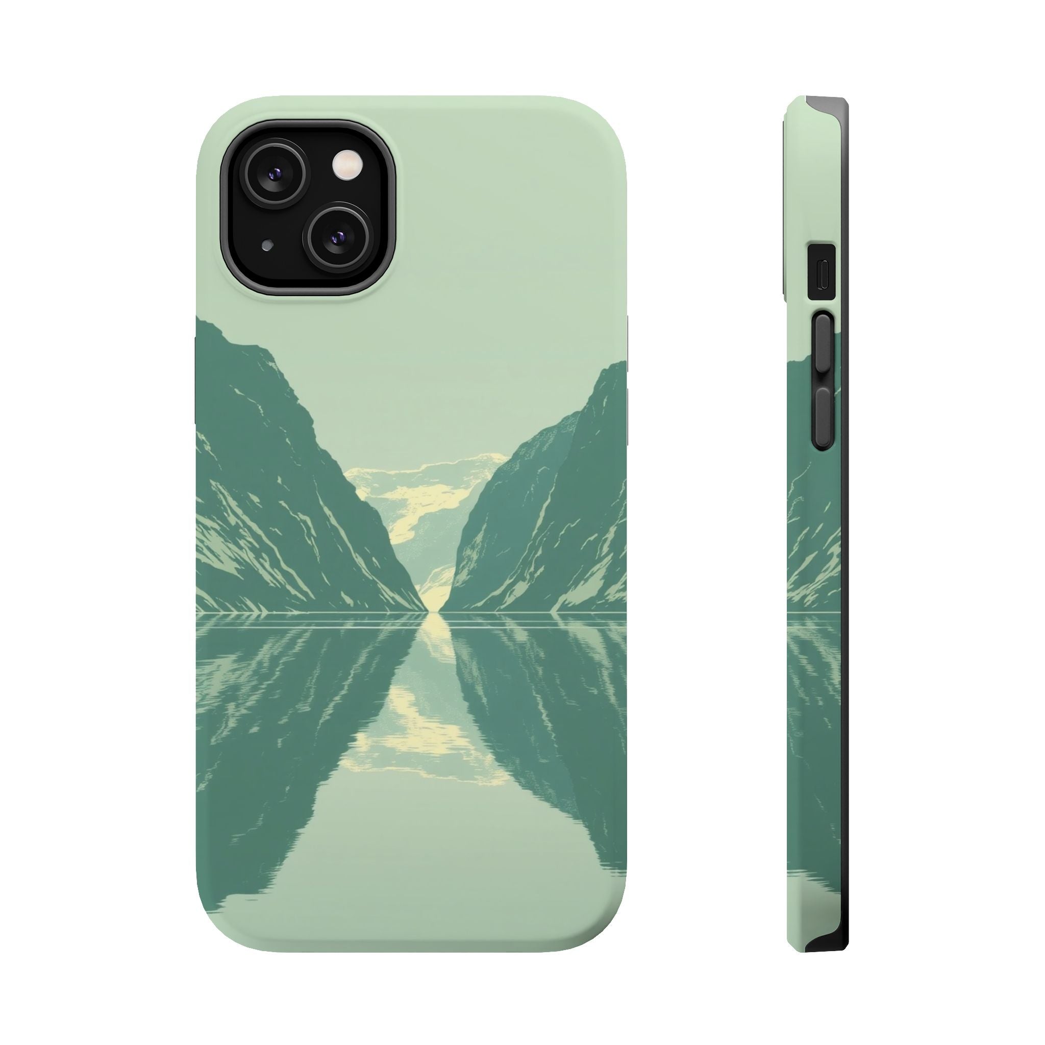 iPhone Fjord Reflection Enchanted Art Slim Everyday Designer Case · iPhone Case