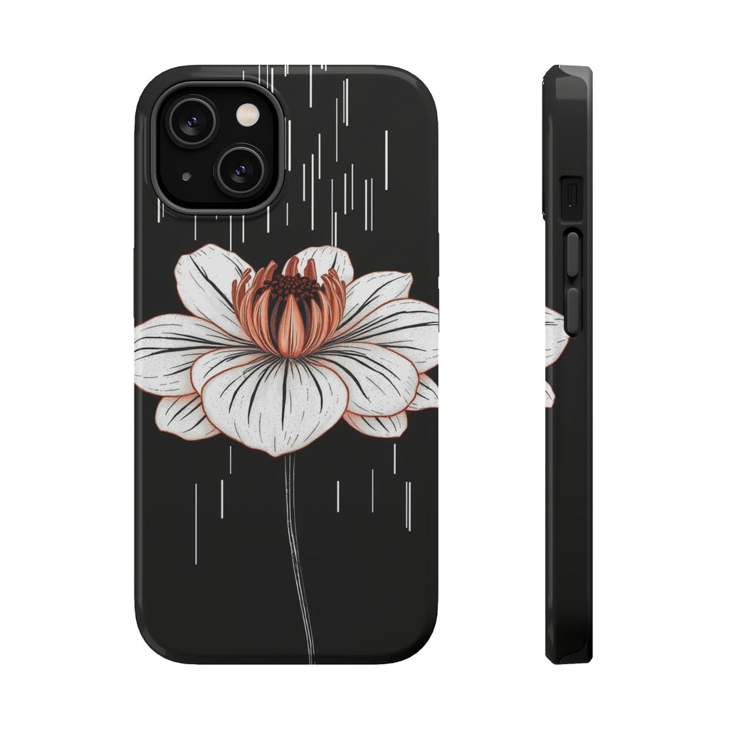 iPhone Spring Shower Bloom Minimalist Line Art Soft Finish Everyday · iPhone Cas