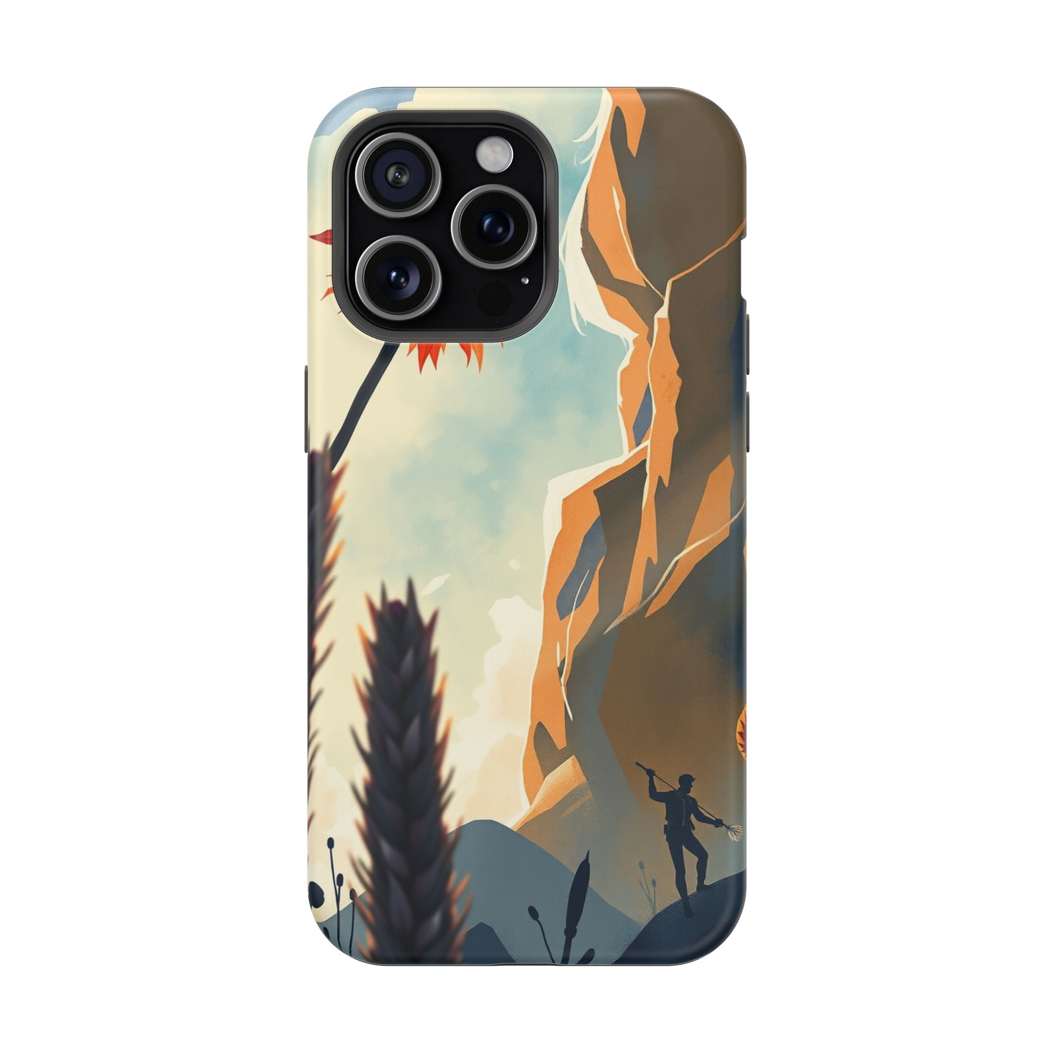 iPhone Bud Burst Vibrant Watercolor Artistic Everyday Cas Slim Snap Case · iPhon