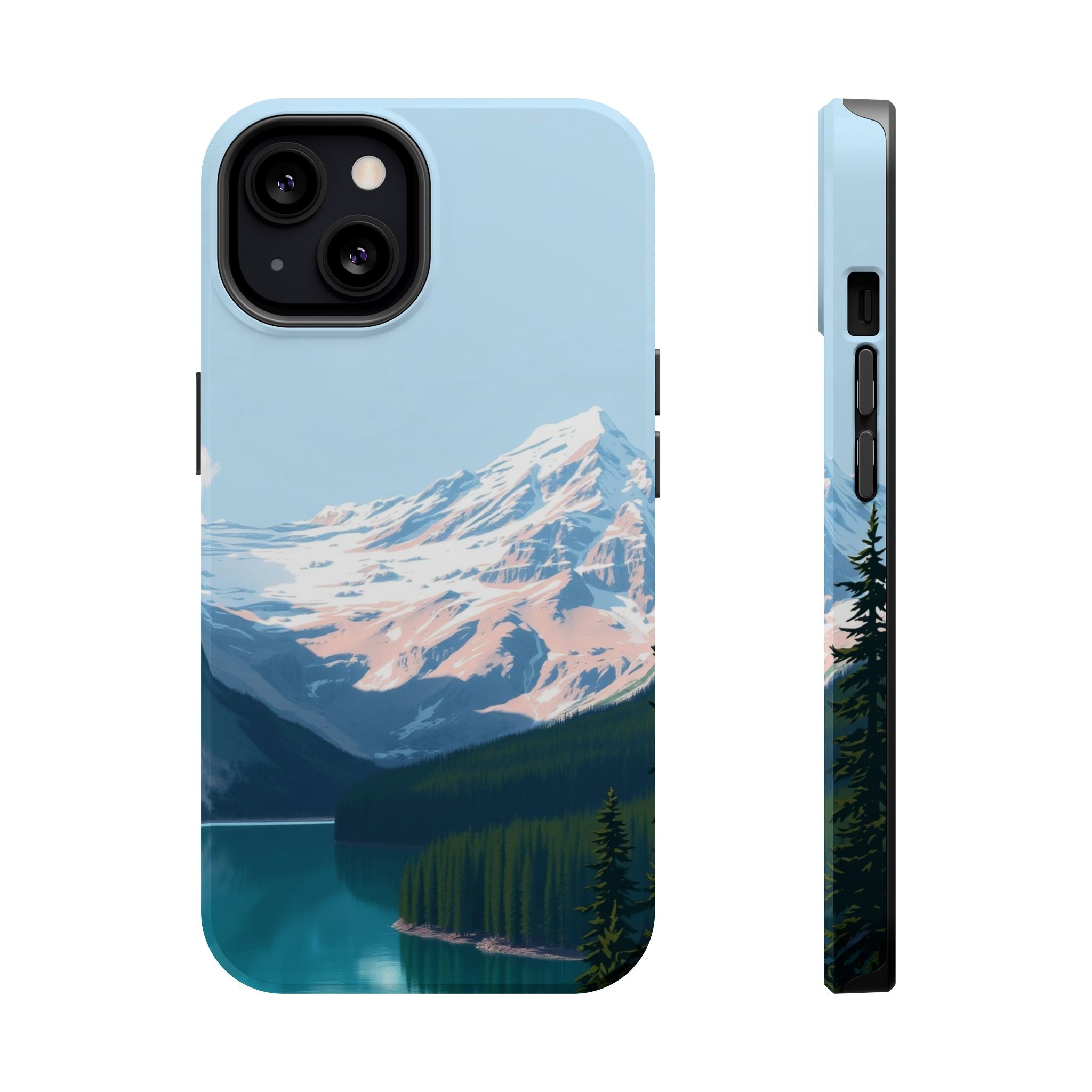 iPhone Serene Glacier Lake Design Bold Modern Everyday Snap Case · iPhone Case