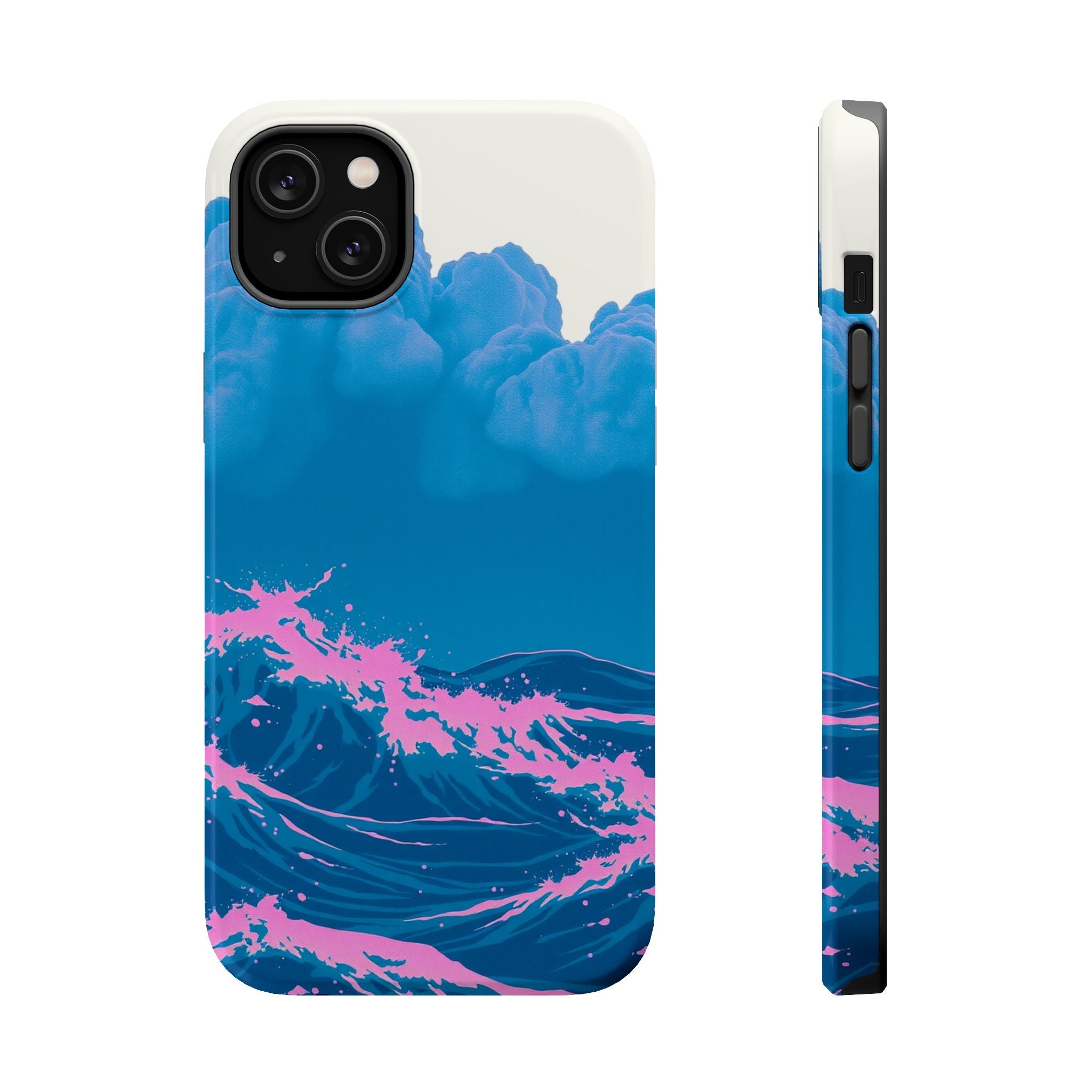 iPhone Storm at Sea Risograph Print Slim Everyday Designer Case · iPhone Case