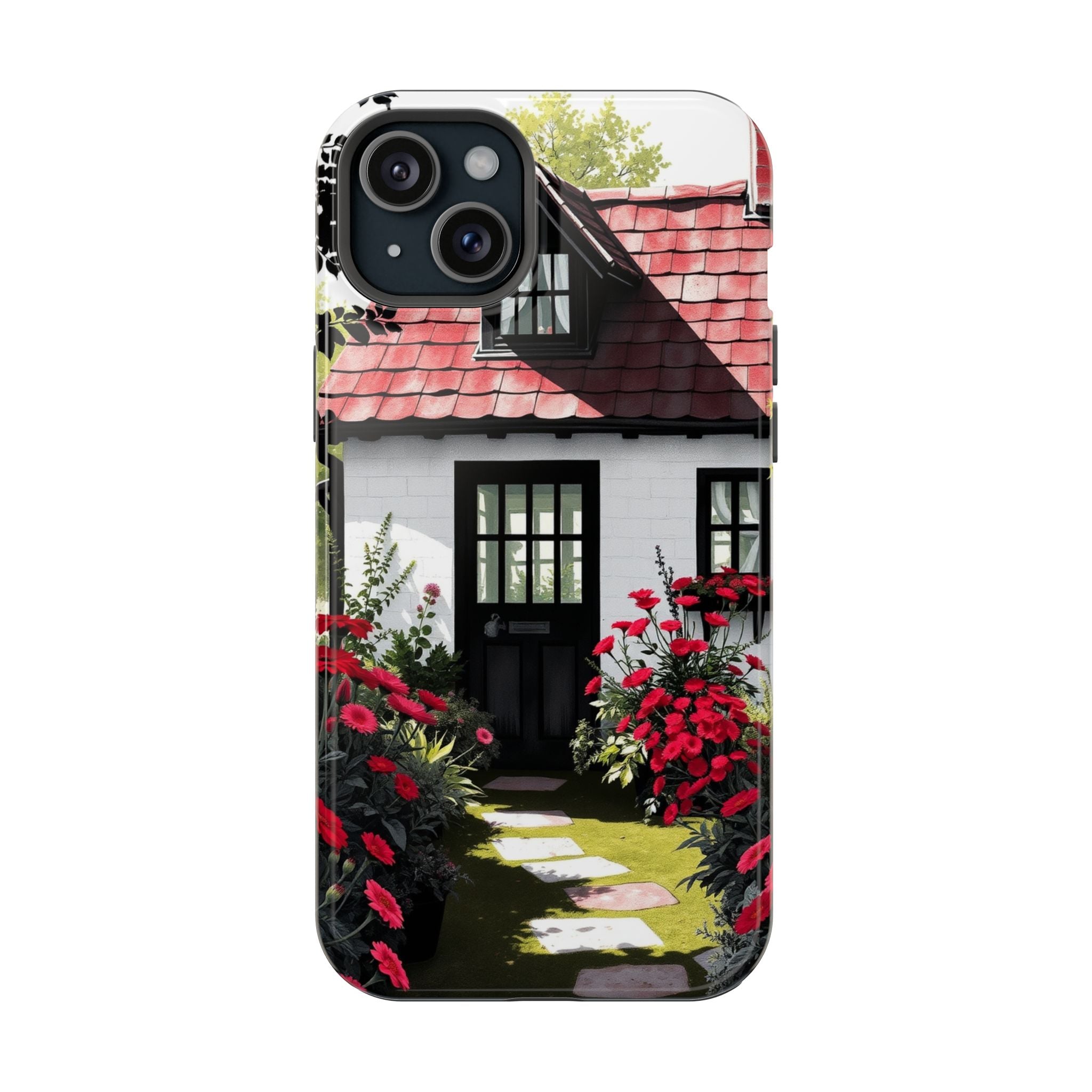 iPhone Cottage Garden Vibrant Watercolor Slim Snap Case · iPhone Case