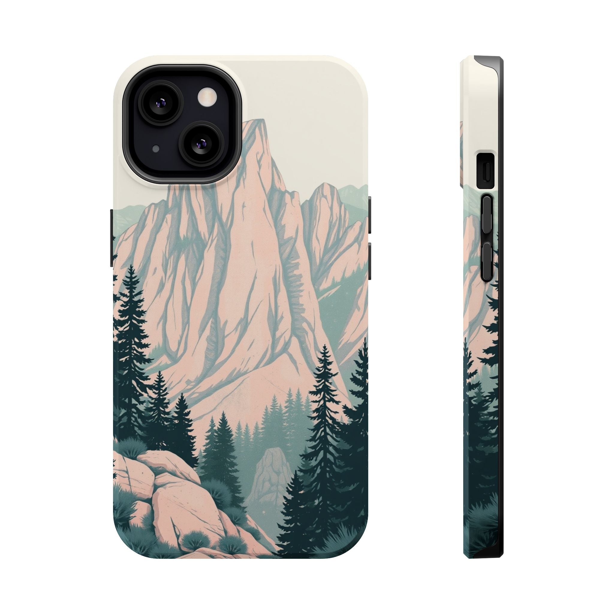 iPhone Serene Pine Ridge Design 15 Bold Modern Everyday Snap Case · iPhone Case