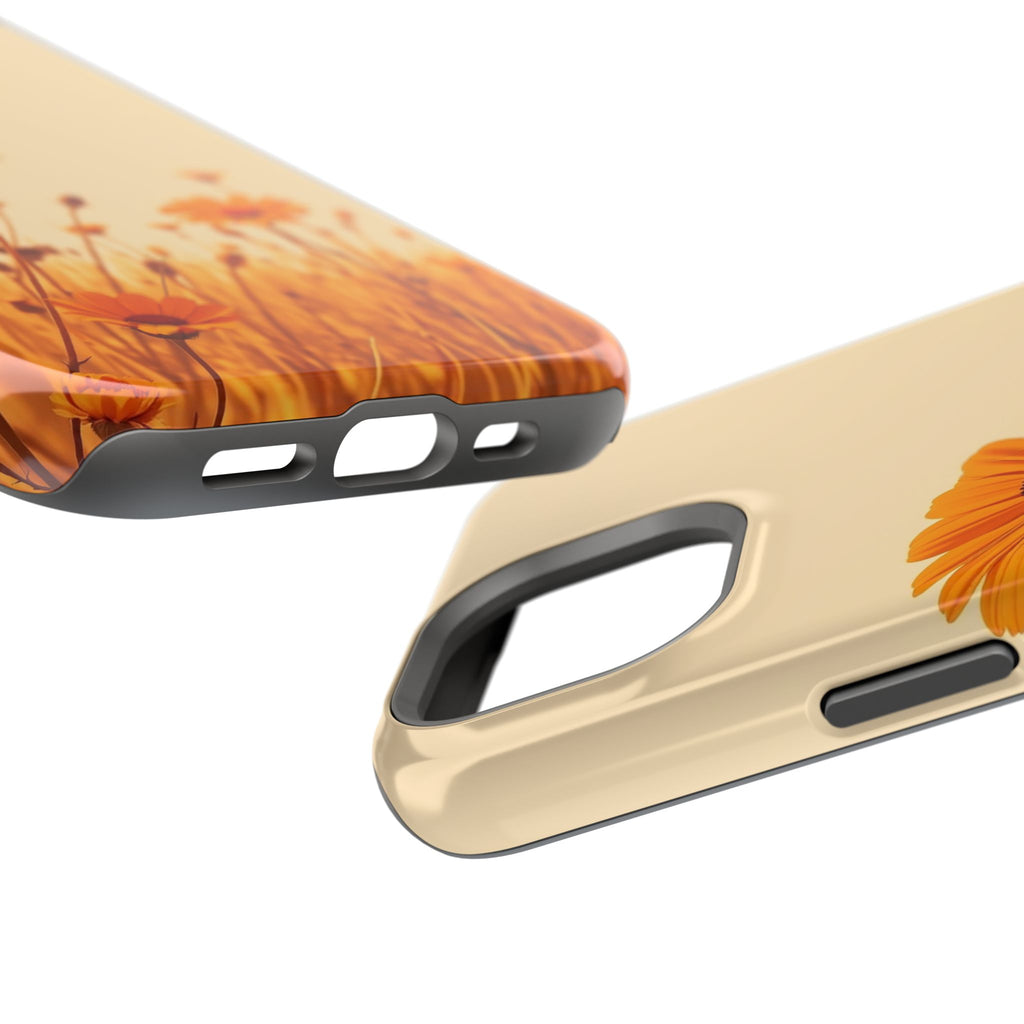 iPhone Wildflower Field Minimalist Line Art Slim Everyday Designer Case · iPhone