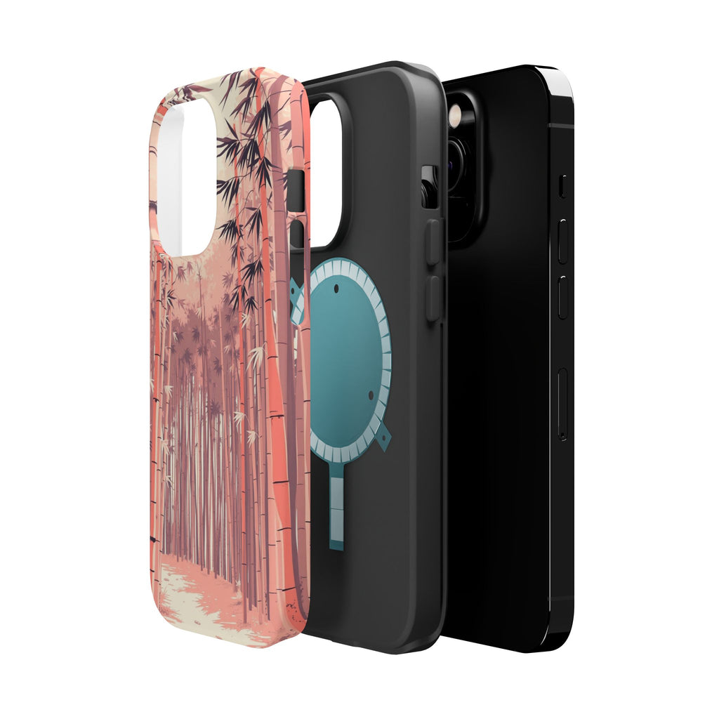 iPhone Rose Pink And Cream Bamboo Grove Slim Everyday iPhone 19 · iPhone Case