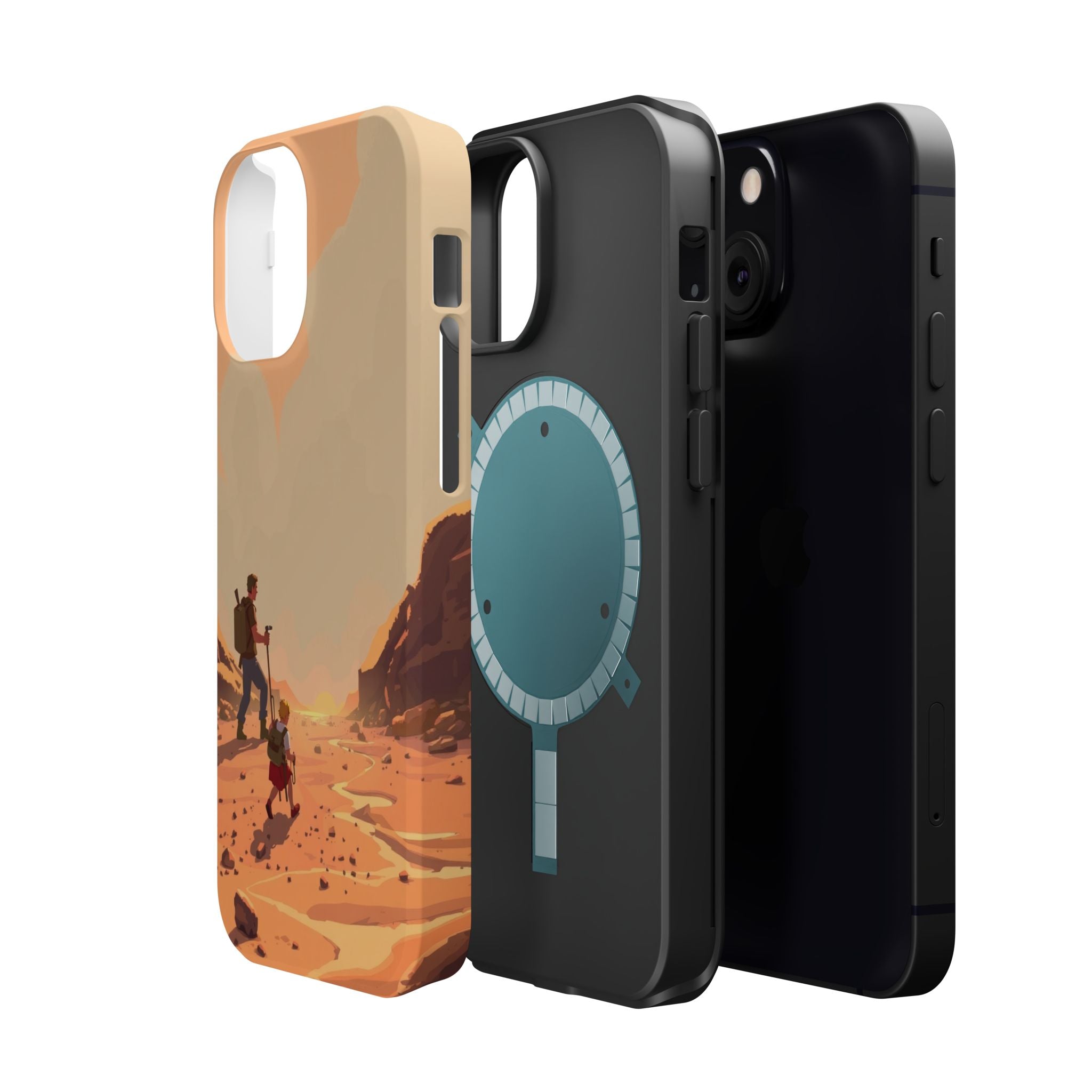 iPhone Burnt Orange And Sand Barely Surviving Slim Everyday Designer Case · iPho