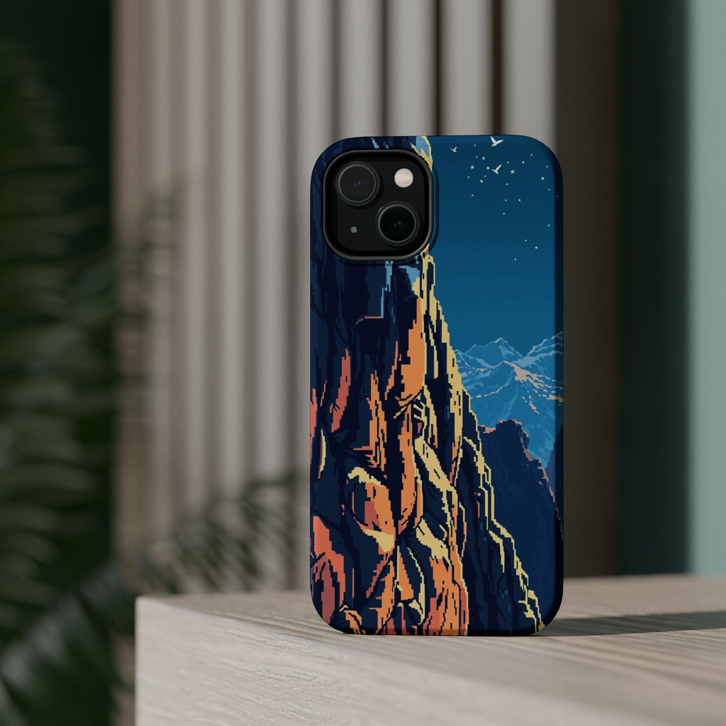 iPhone Midnight Blue And Silver Canyon Wall Slim iPhone Everyday · iPhone Case