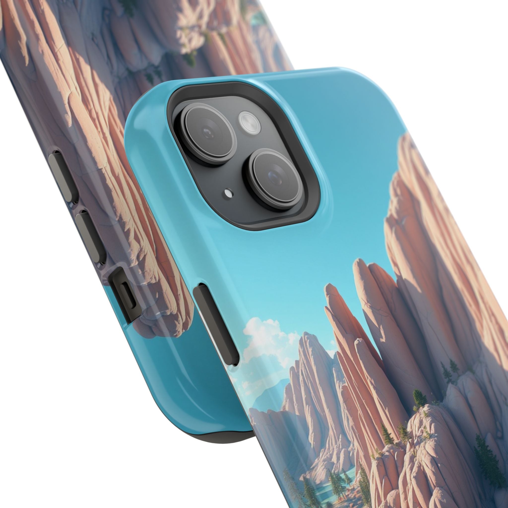 iPhone Pine Ridge Electric Art Slim Everyday Designer Case · iPhone Case