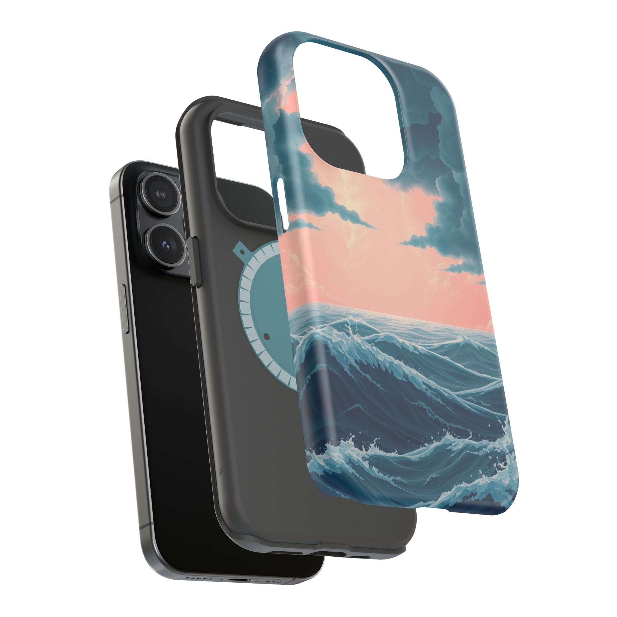 iPhone Storm at Sea 3D Digital Slim Everyday Designer Case · iPhone Case