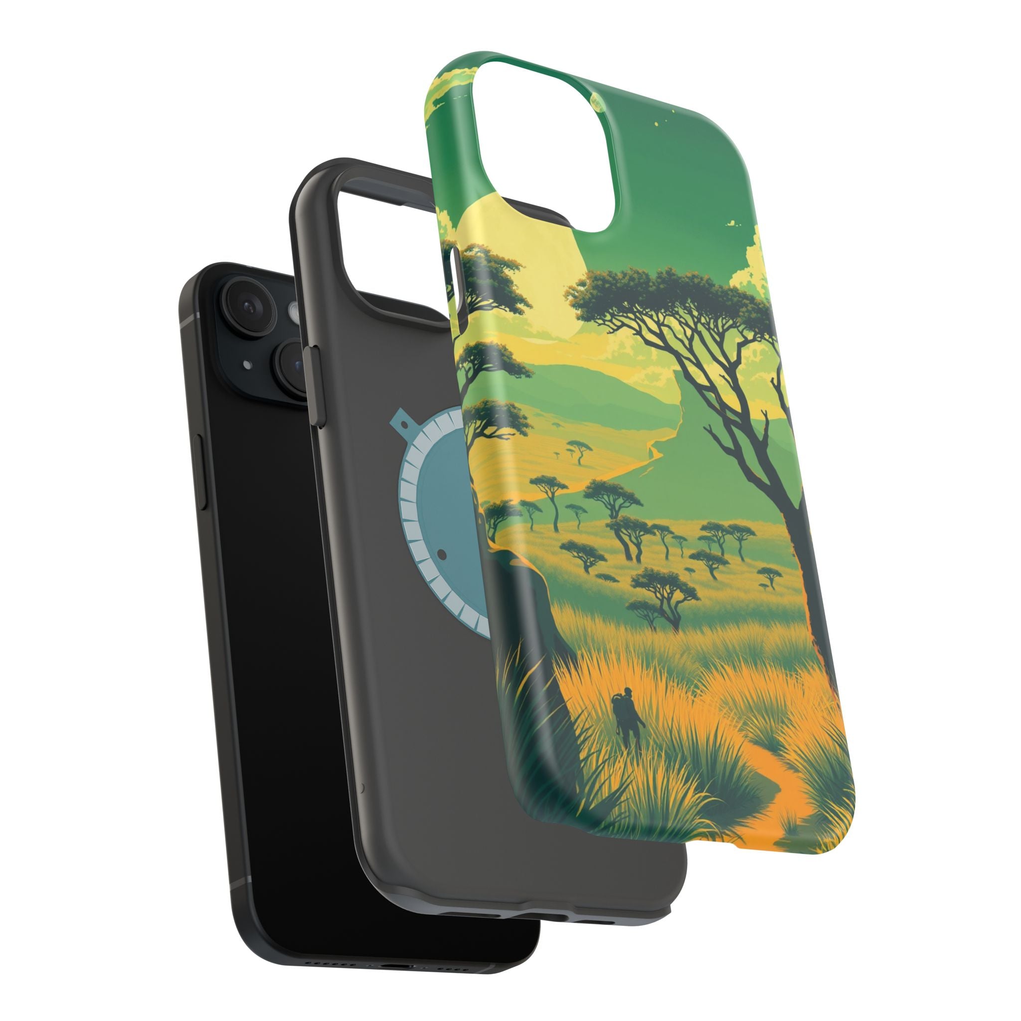 iPhone Savanna Horizon Pixel Art -Bit Slim Everyday Designer Case · iPhone Case