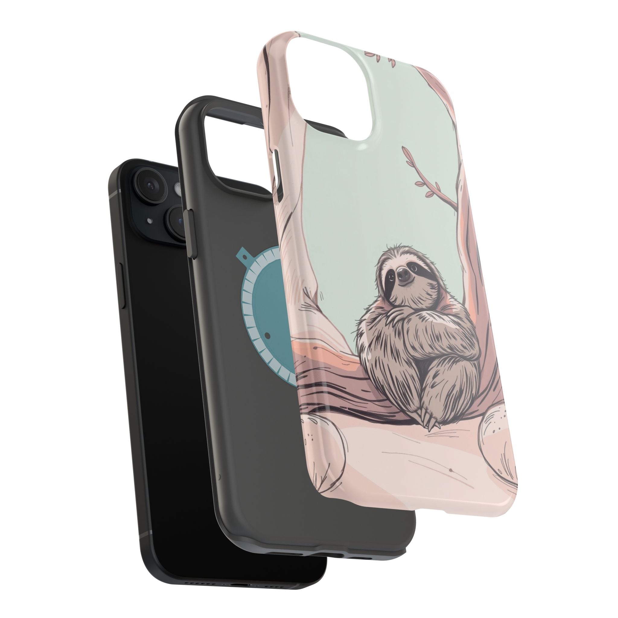 iPhone Cozy Sloth Mode Hand-Drawn Sketch Slim Everyday Designer Case · iPhone Ca