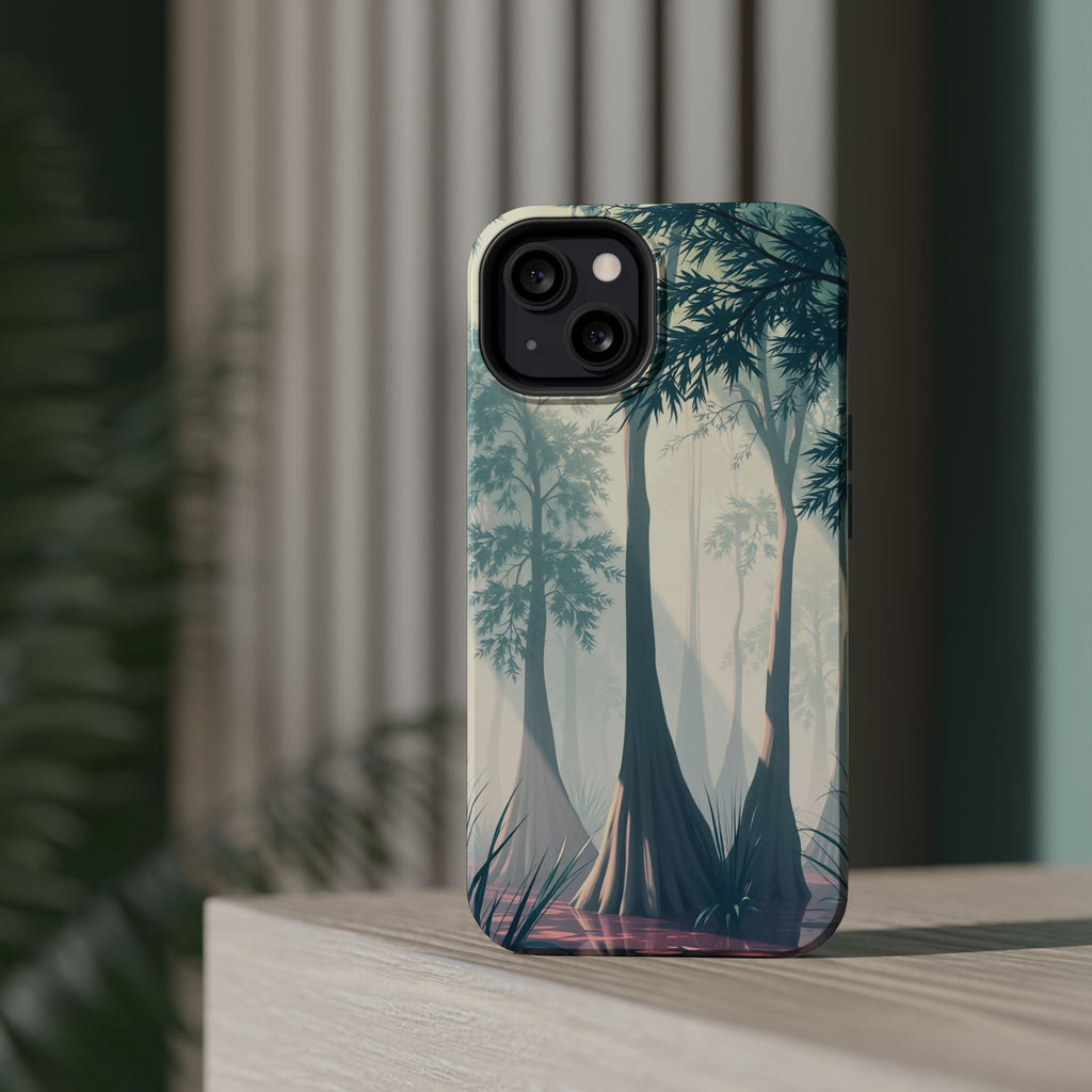 iPhone Mint And Blush Cypress Swamp Slim Everyday Designer Case · iPhone Case