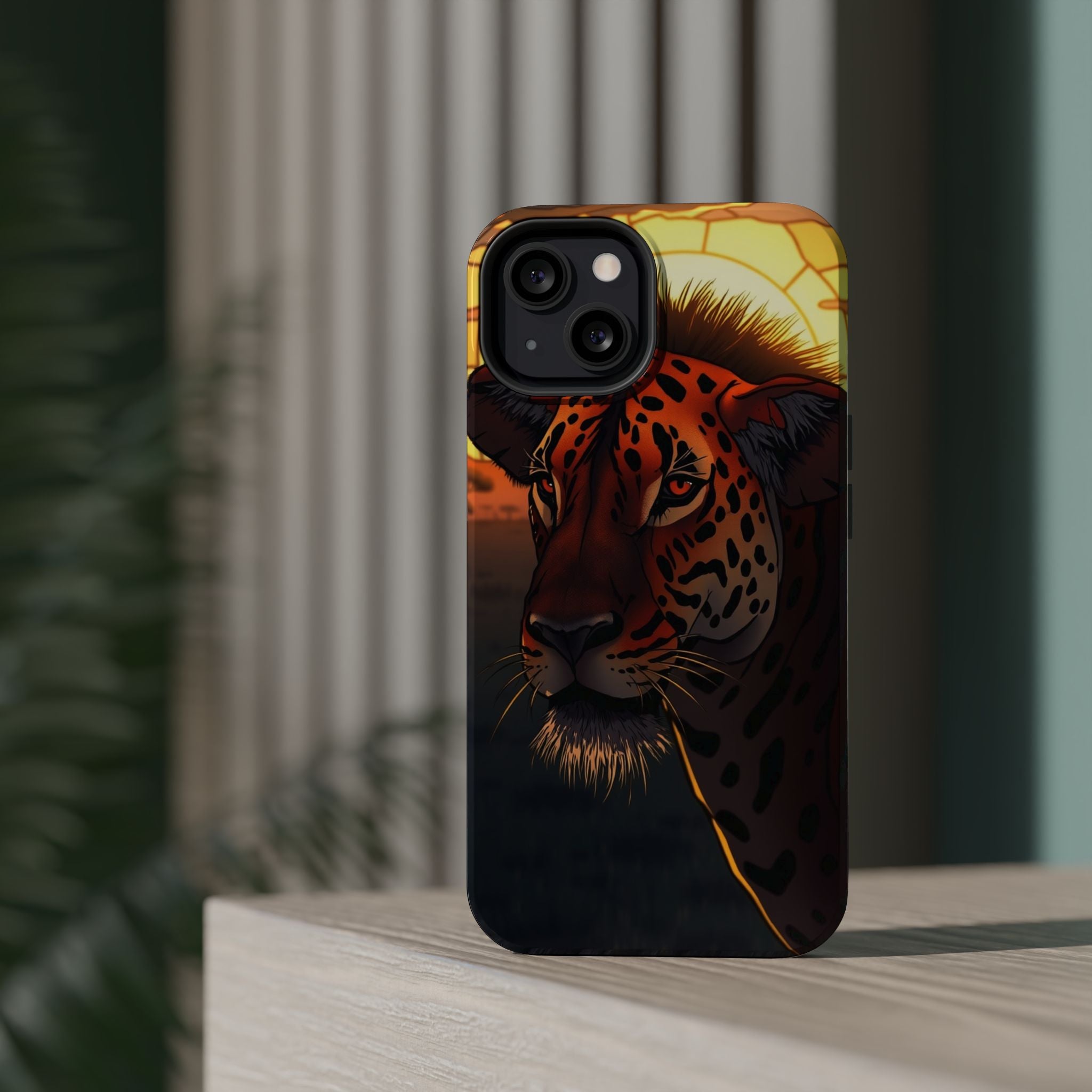 iPhone Savanna Horizon Stained Glass Slim Everyday Designer Case · iPhone Case