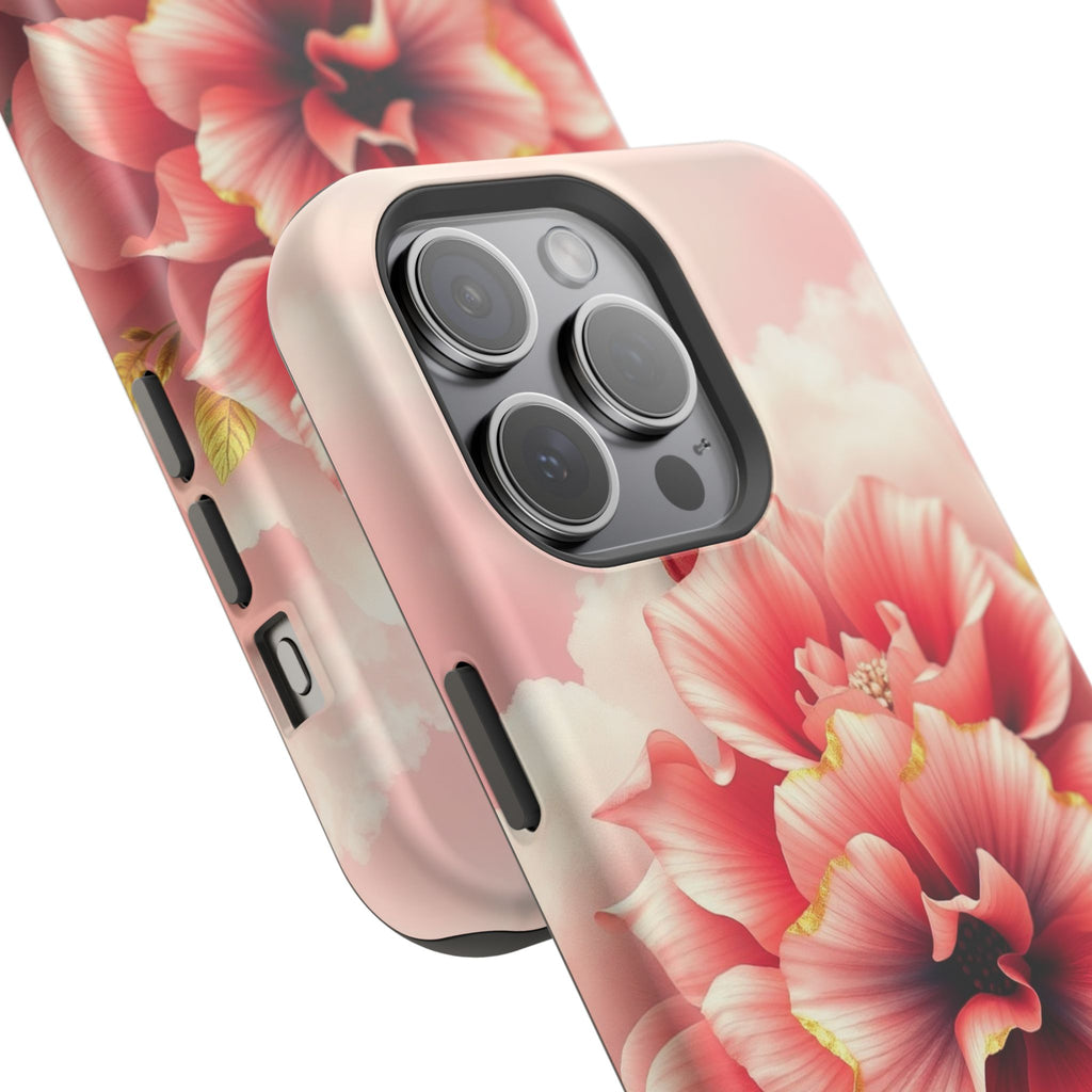 iPhone Pastel Floral Cloud Gold Foil Luxury Slim iPhone Everyday · iPhone Case