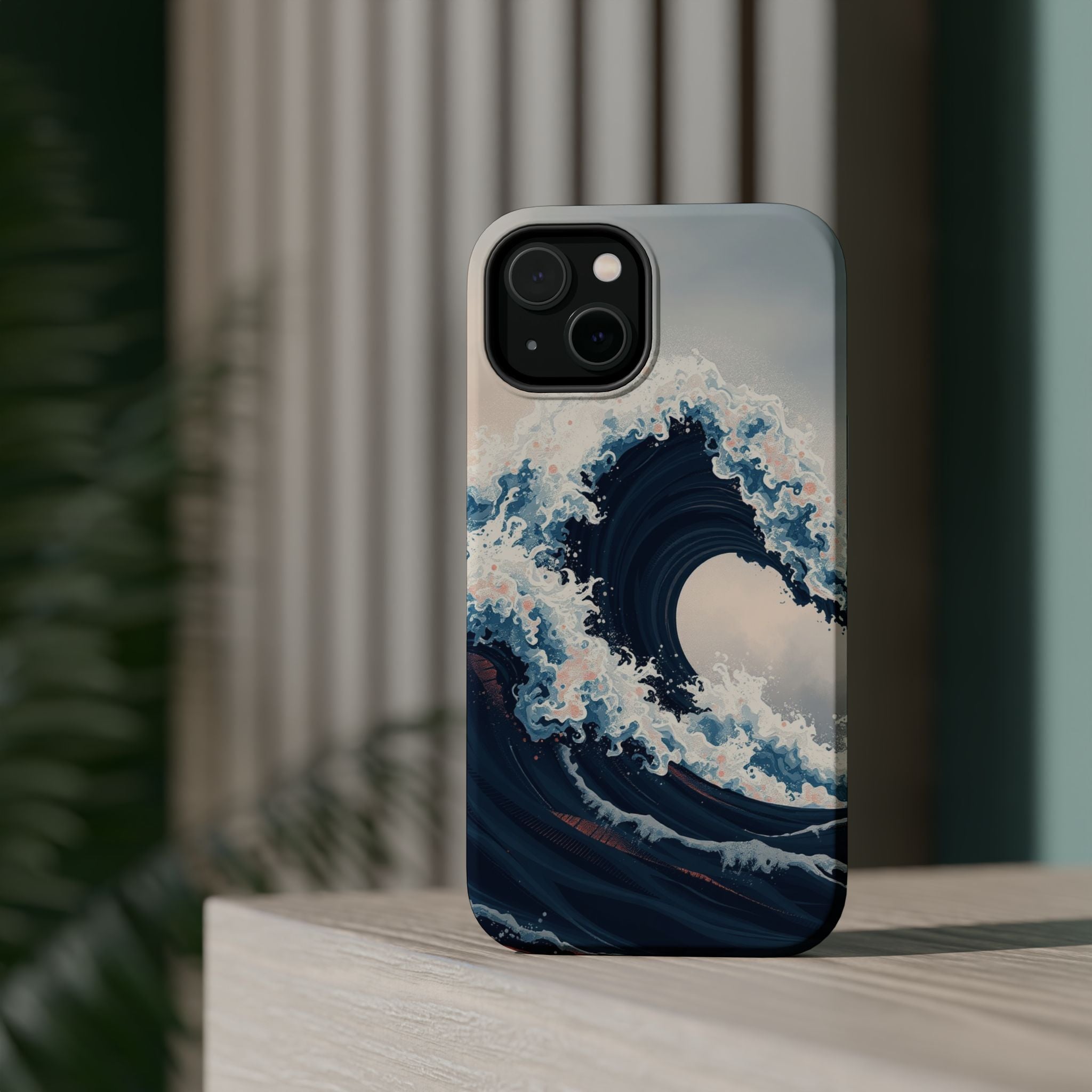iPhone Ocean Wave Crash Grunge Distressed Slim iPhone Everyday Designer · iPhone