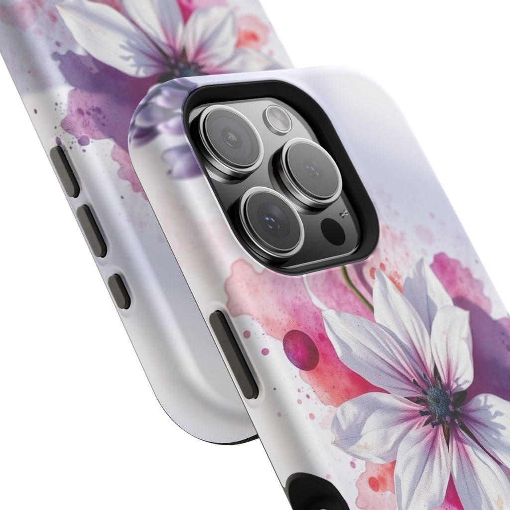 iPhone Floral Watercolor Splash Bold Art Slim Everyday iPhone 15 · iPhone Case