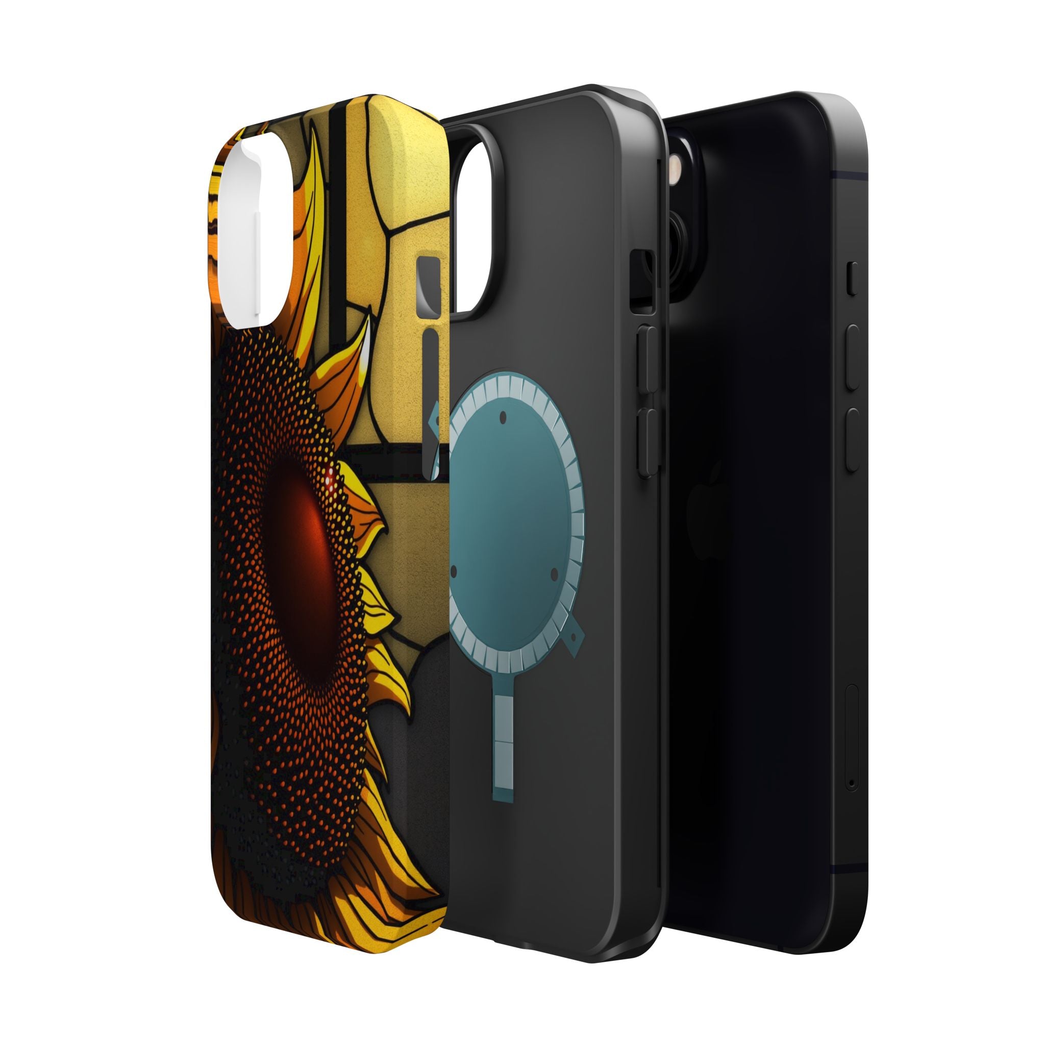 iPhone Sunflower Pop Stained Glass Bold Modern Everyday Snap Case · iPhone Case