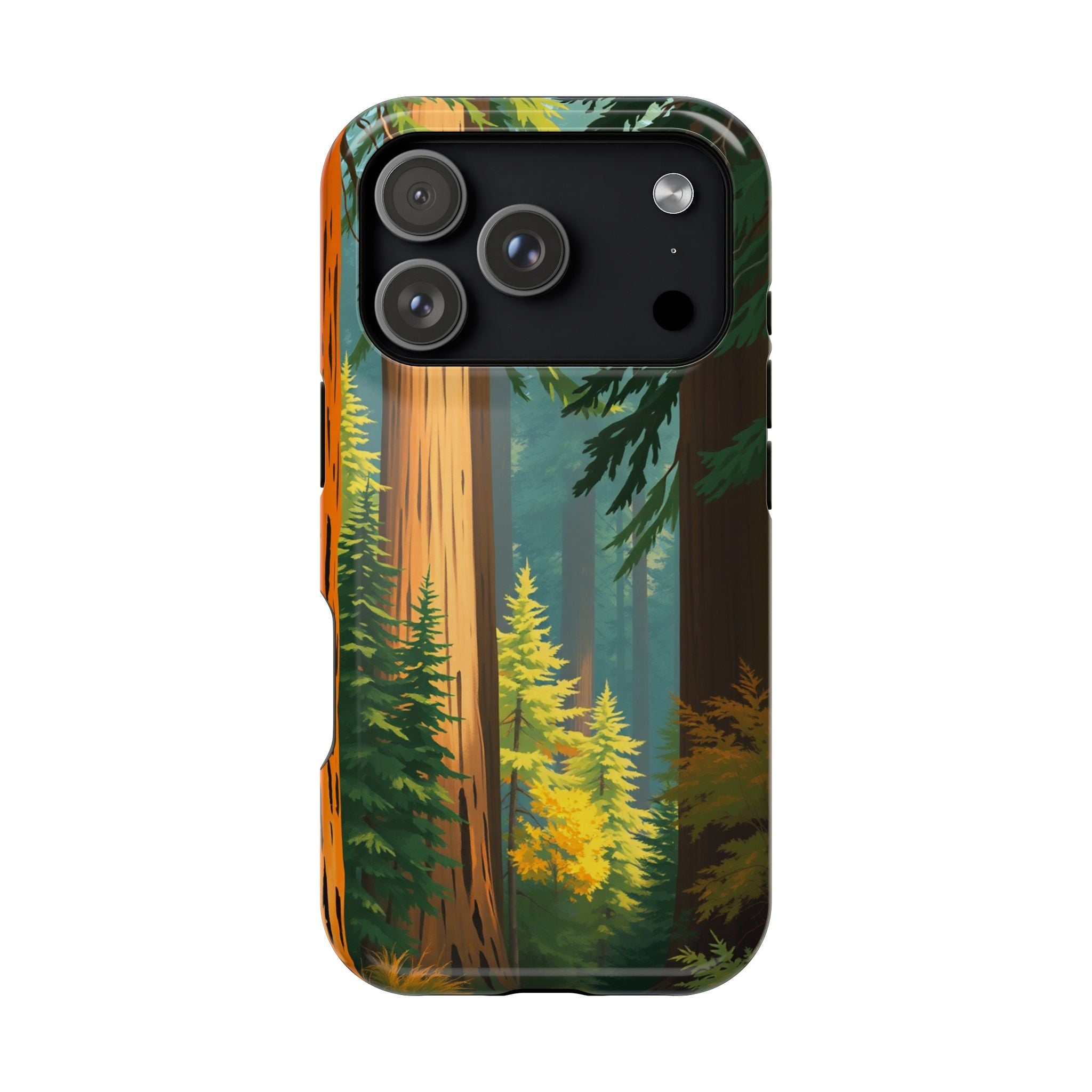 iPhone Redwood Forest Oil Painting Impressionist Clean iPhone Minimal · iPhone C
