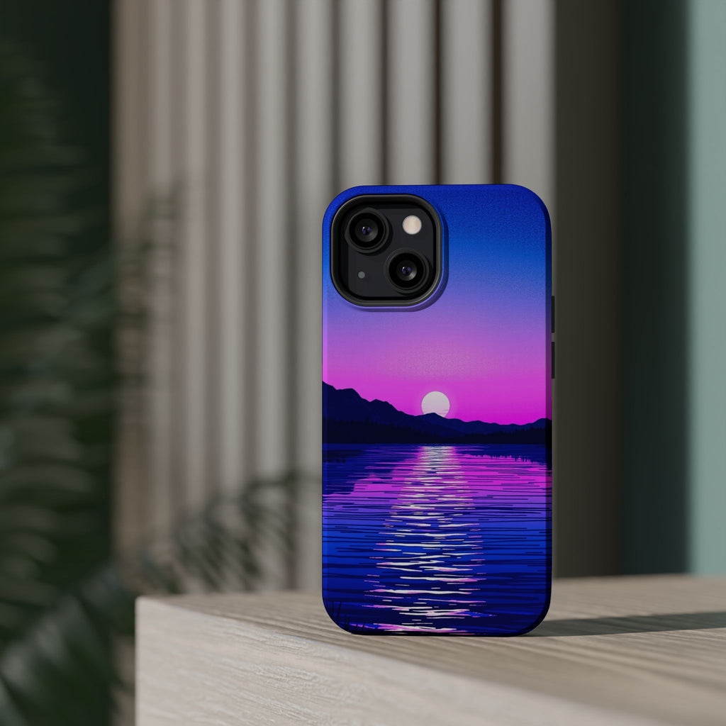 iPhone Indigo And Violet Lake at Twilight Slim iPhone Everyday Designer · iPhone