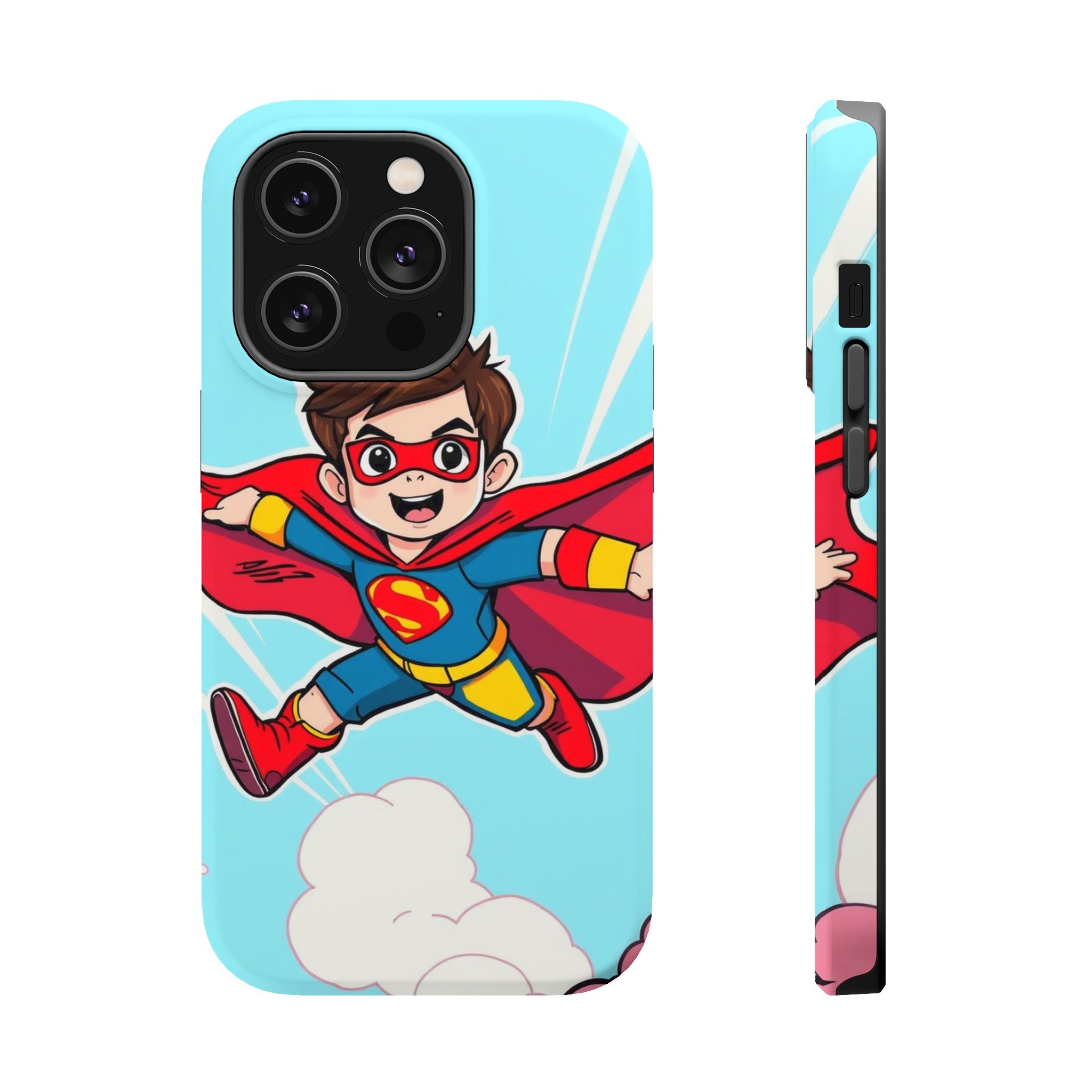 iPhone Kid Superhero Flying Kids Fun iPhone Phone Case Gift Slim · iPhone Case