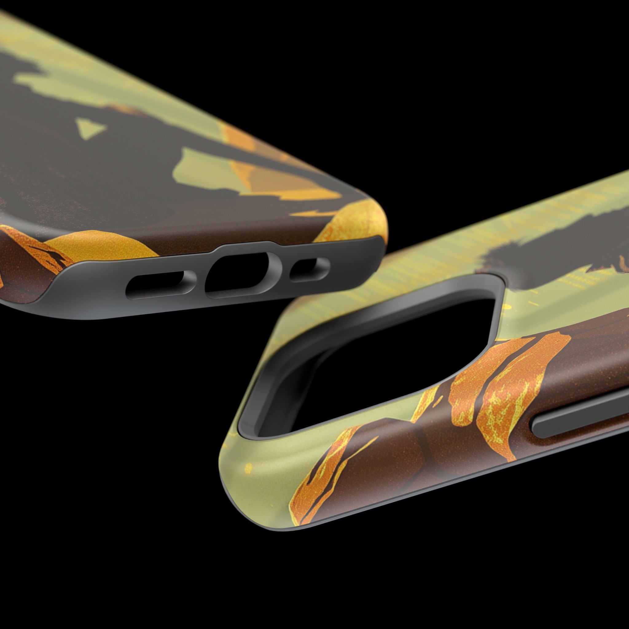 iPhone Mustard And Rust Overthinking Again Slim Everyday Designer Case · iPhone