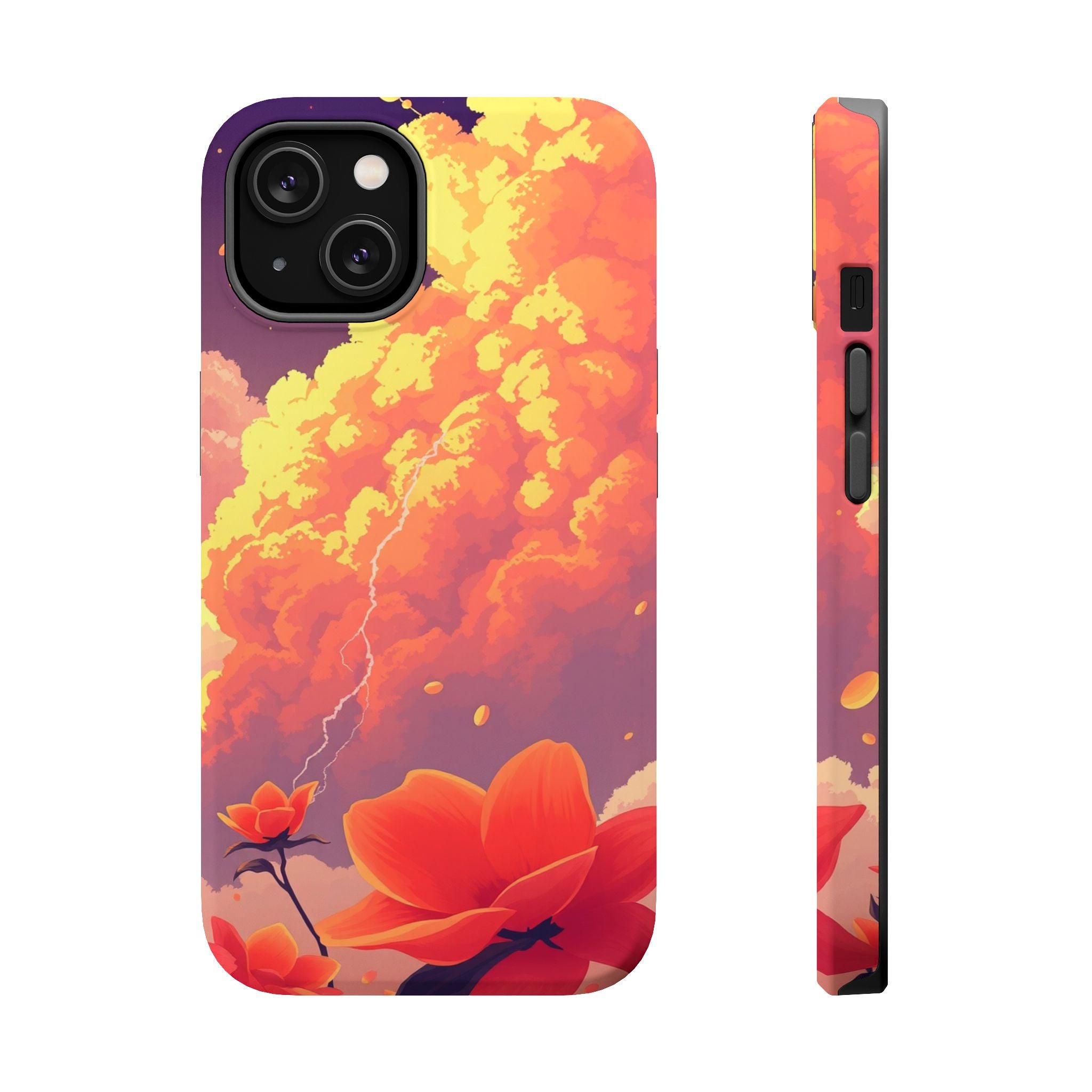 iPhone Sunset Amber And Peach Petal Storm Slim iPhone Everyday Designer · iPhone