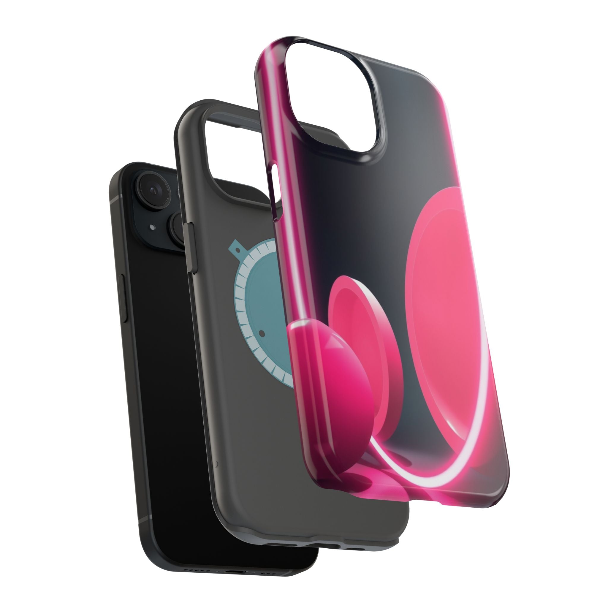 iPhone 1960s Mod Circles Neon Cyberpunk Slim Everyday Designer Case · iPhone Cas