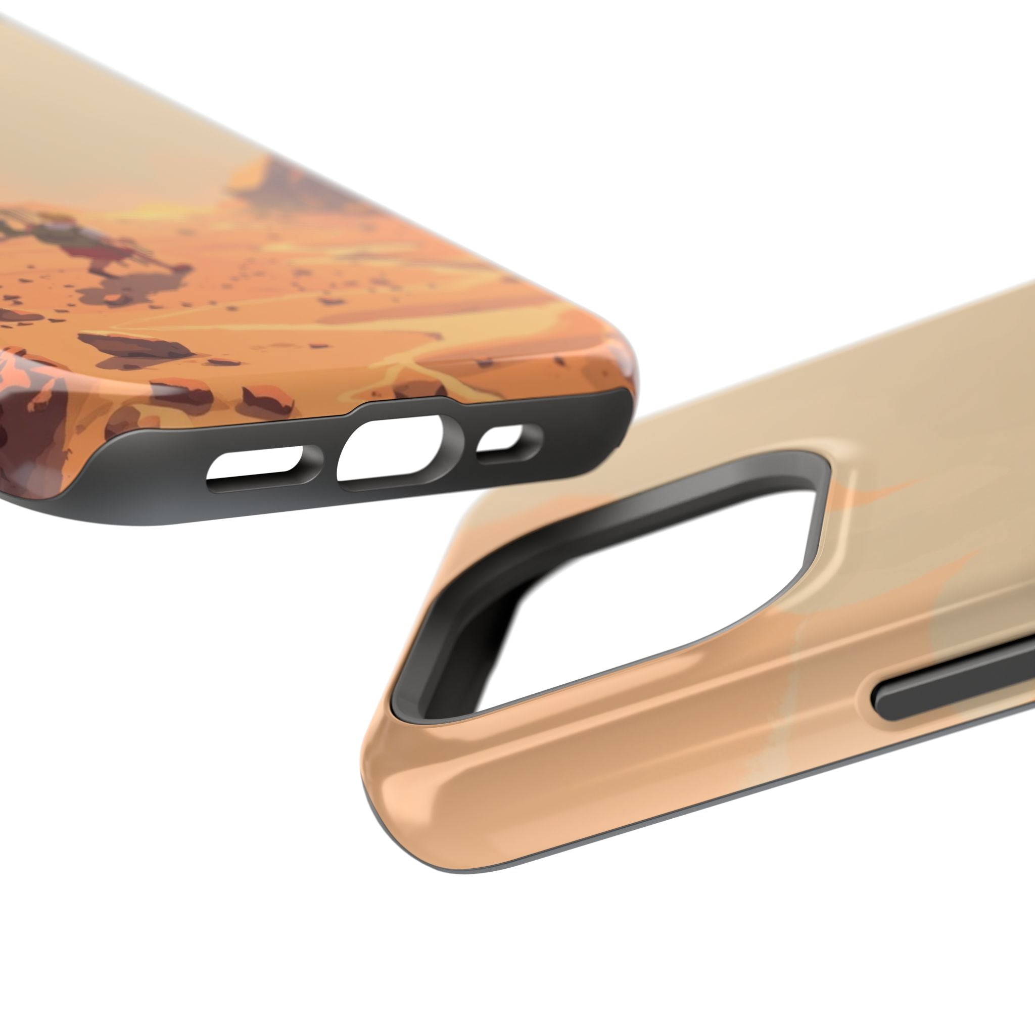 iPhone Burnt Orange And Sand Barely Surviving Slim Everyday Designer Case · iPho