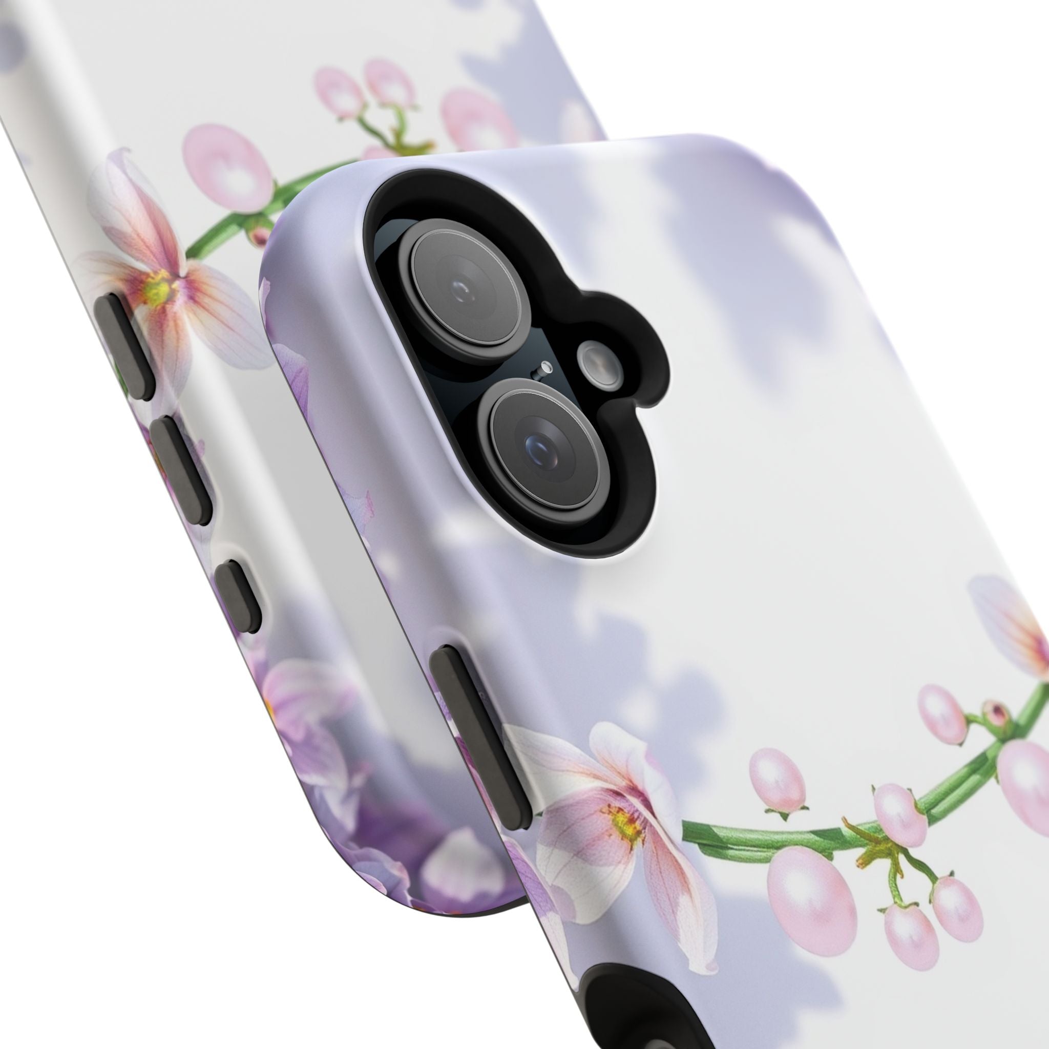iPhone Vibrant Floral Crown Design Clean Minimal Snap Cas Slim Snap Case · iPhon