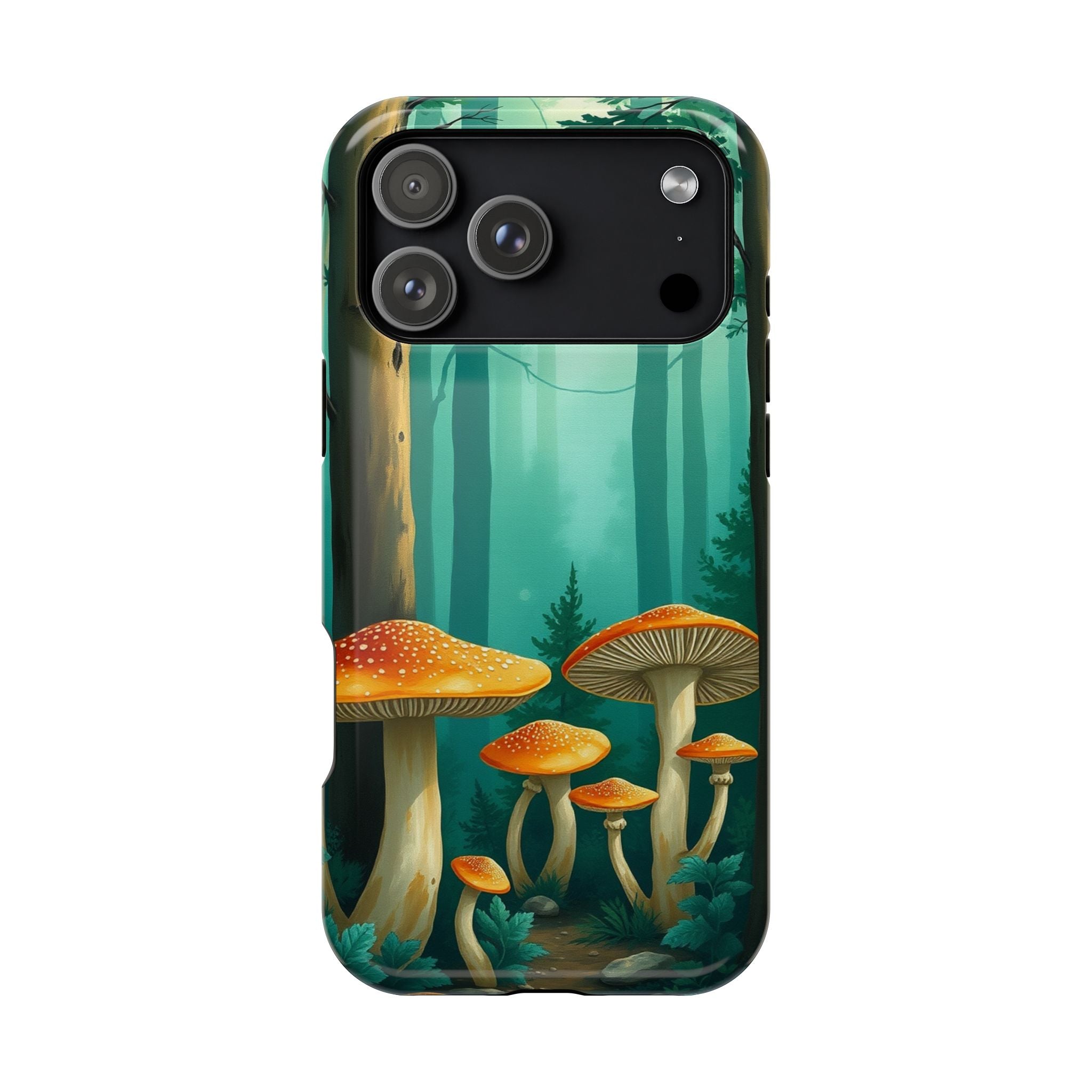 iPhone Mushroom Forest Oil Painting Impressionist iPhone Clean Minimal · iPhone
