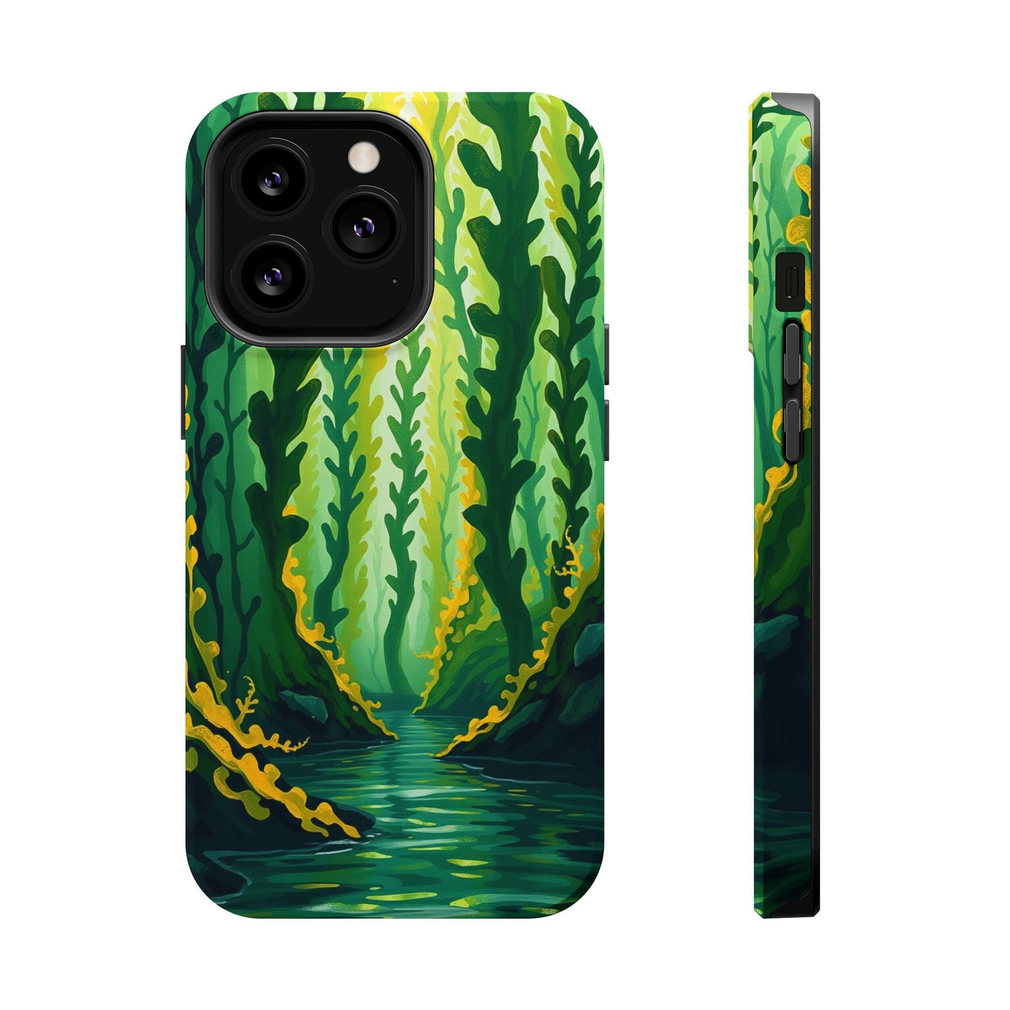 iPhone Kelp Forest Oil Painting Impressionist Slim iPhone Everyday · iPhone Case
