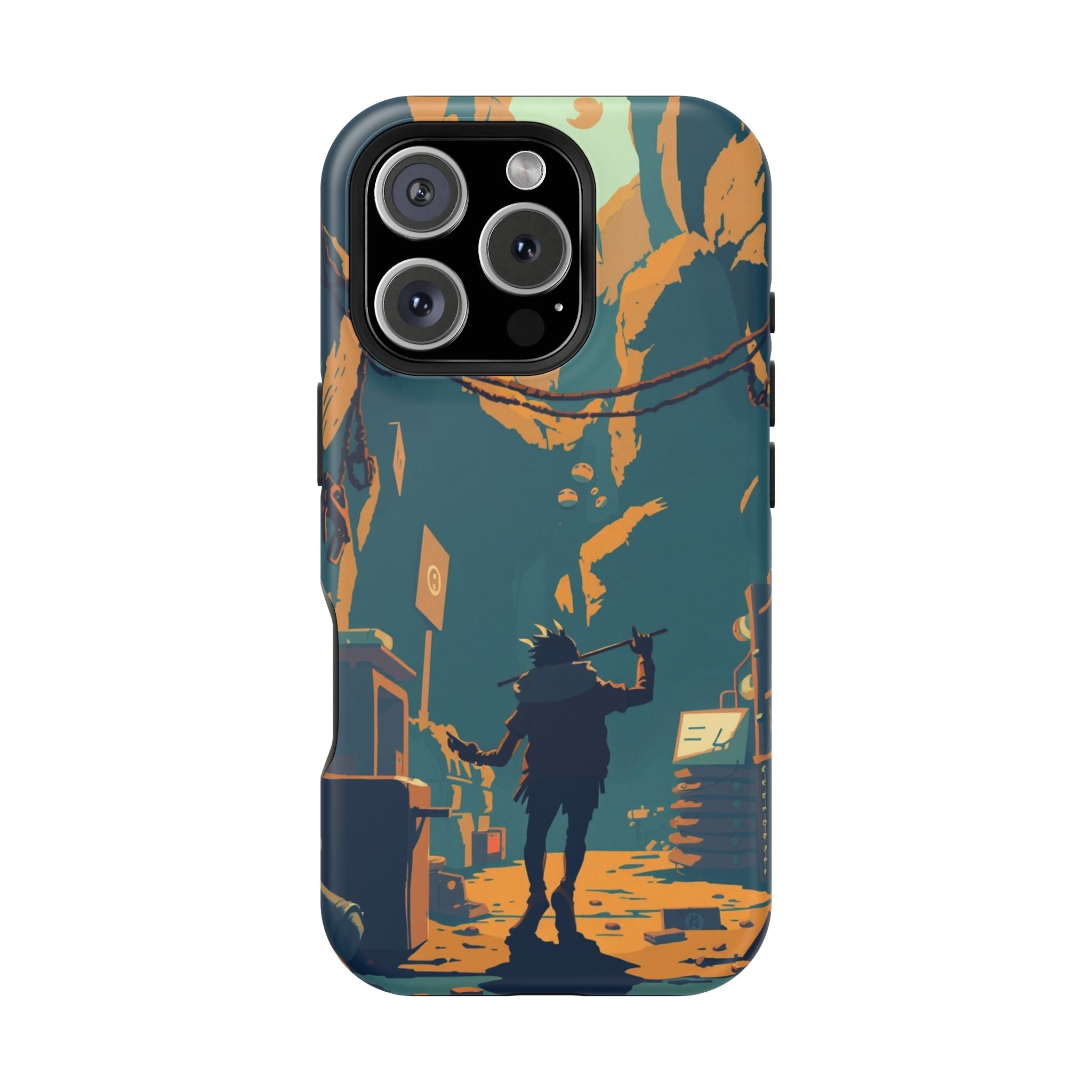 iPhone Mustard And Rust Unhinged in a Cute Way Soft Finish Everyday Case · iPhon