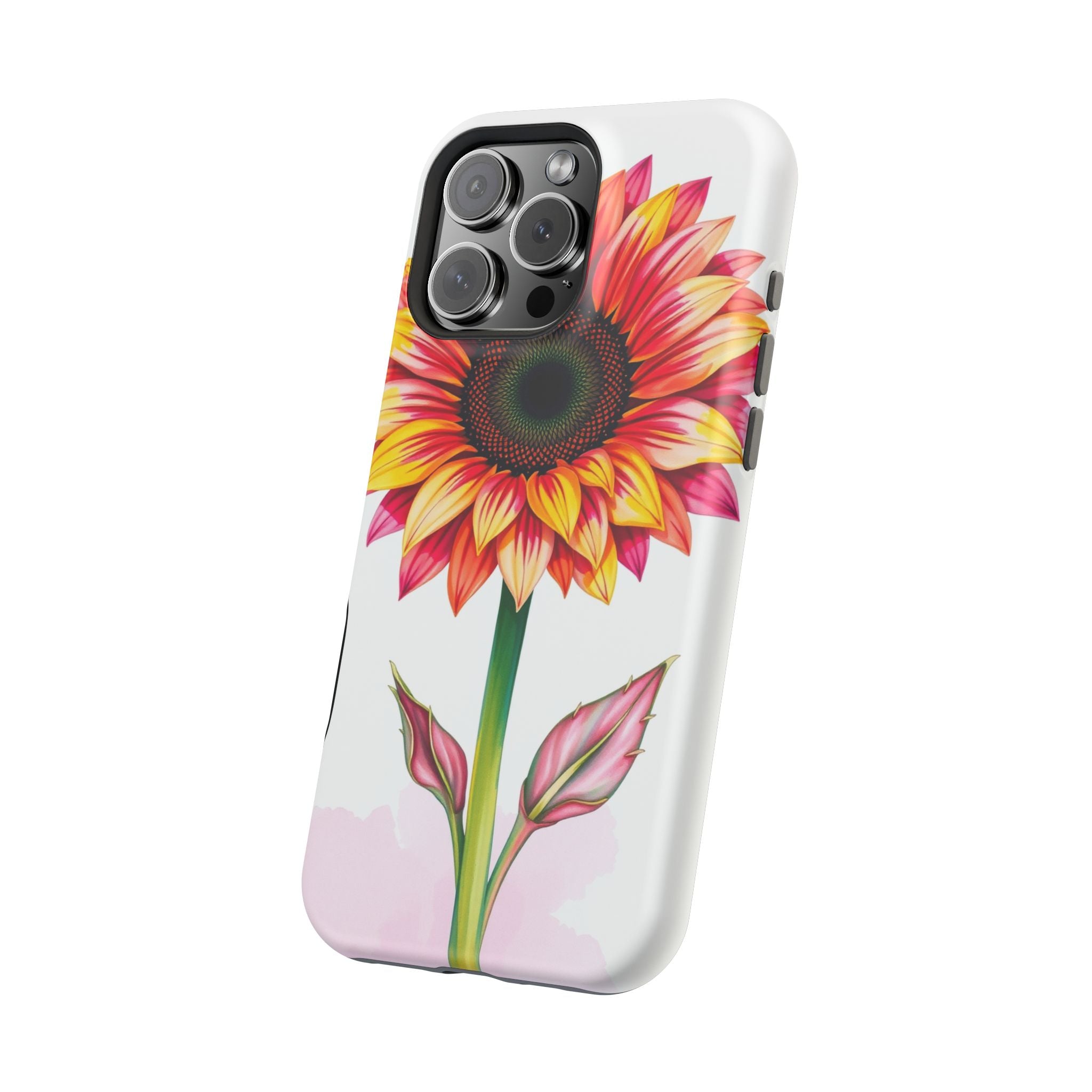 iPhone Sunflower Pop Vibrant Watercolor Slim Snap Case · iPhone Case