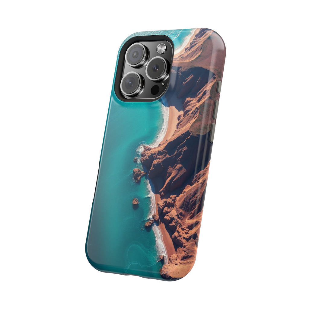 iPhone Shoreline Aerial Abstract Geometric Slim iPhone Everyday · iPhone Case