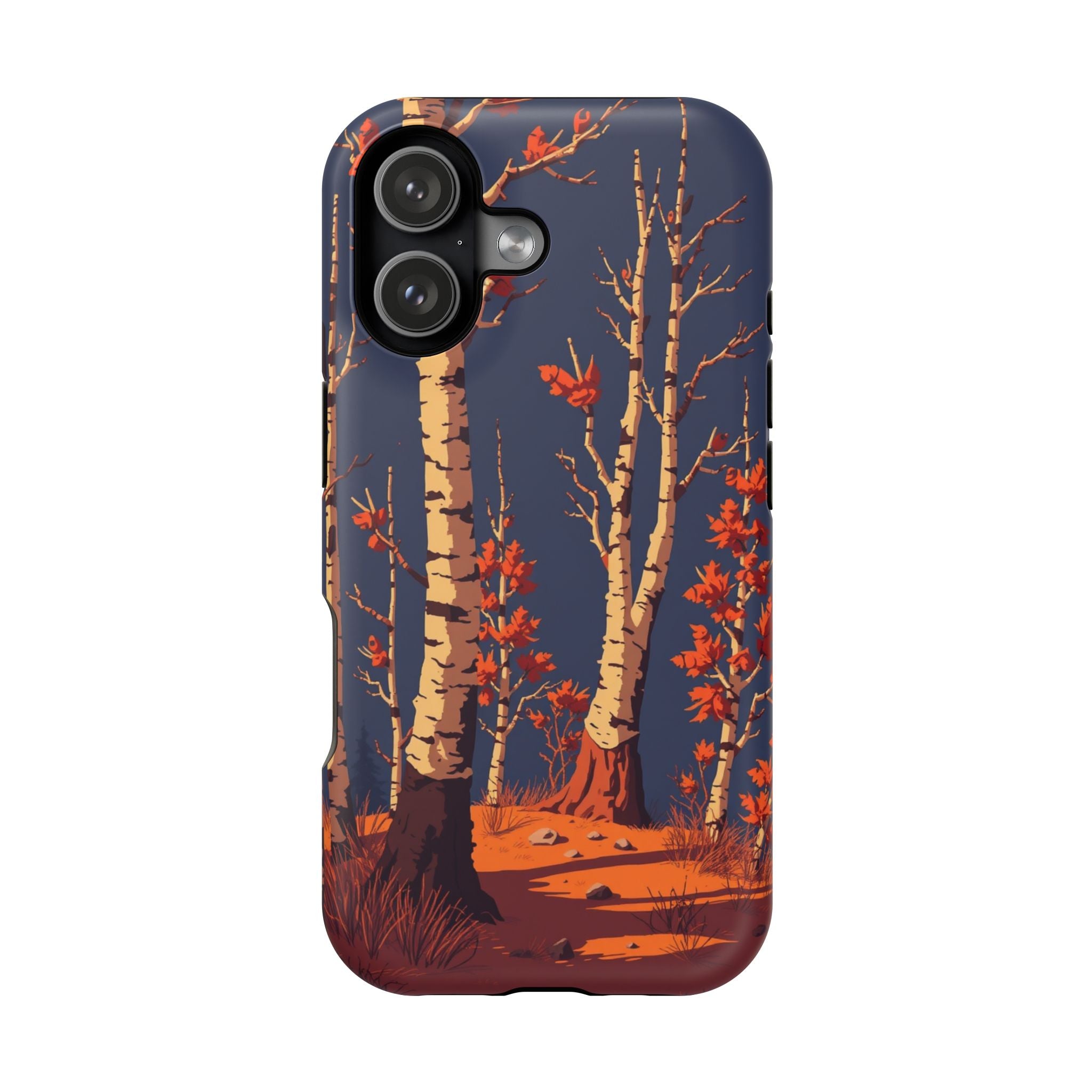 iPhone Birch Grove Pixel Art -Bit Bold Modern Everyday Snap Case · iPhone Case