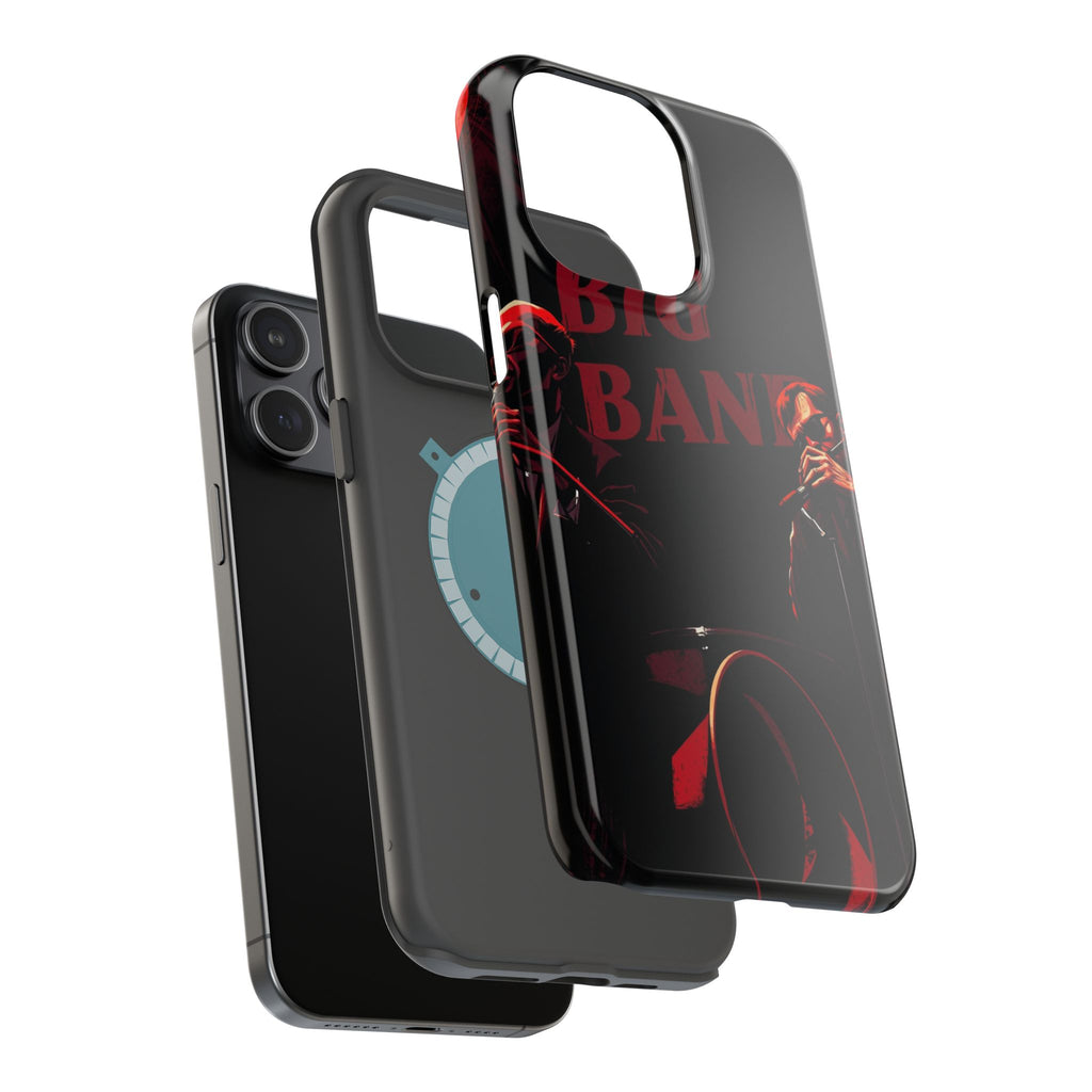 iPhone Black And Crimson Big Band Era Slim Everyday Designer Case · iPhone Case