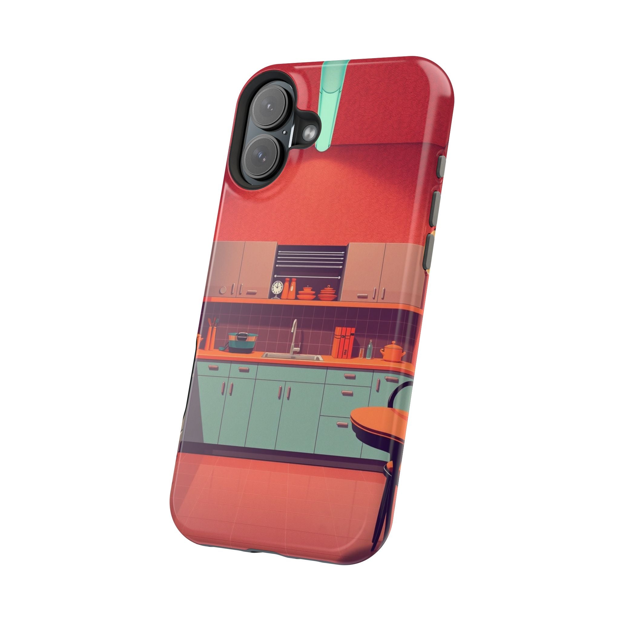 iPhone Earthy 1950s Kitchen Design Bold Modern Everyday Snap Case · iPhone Case